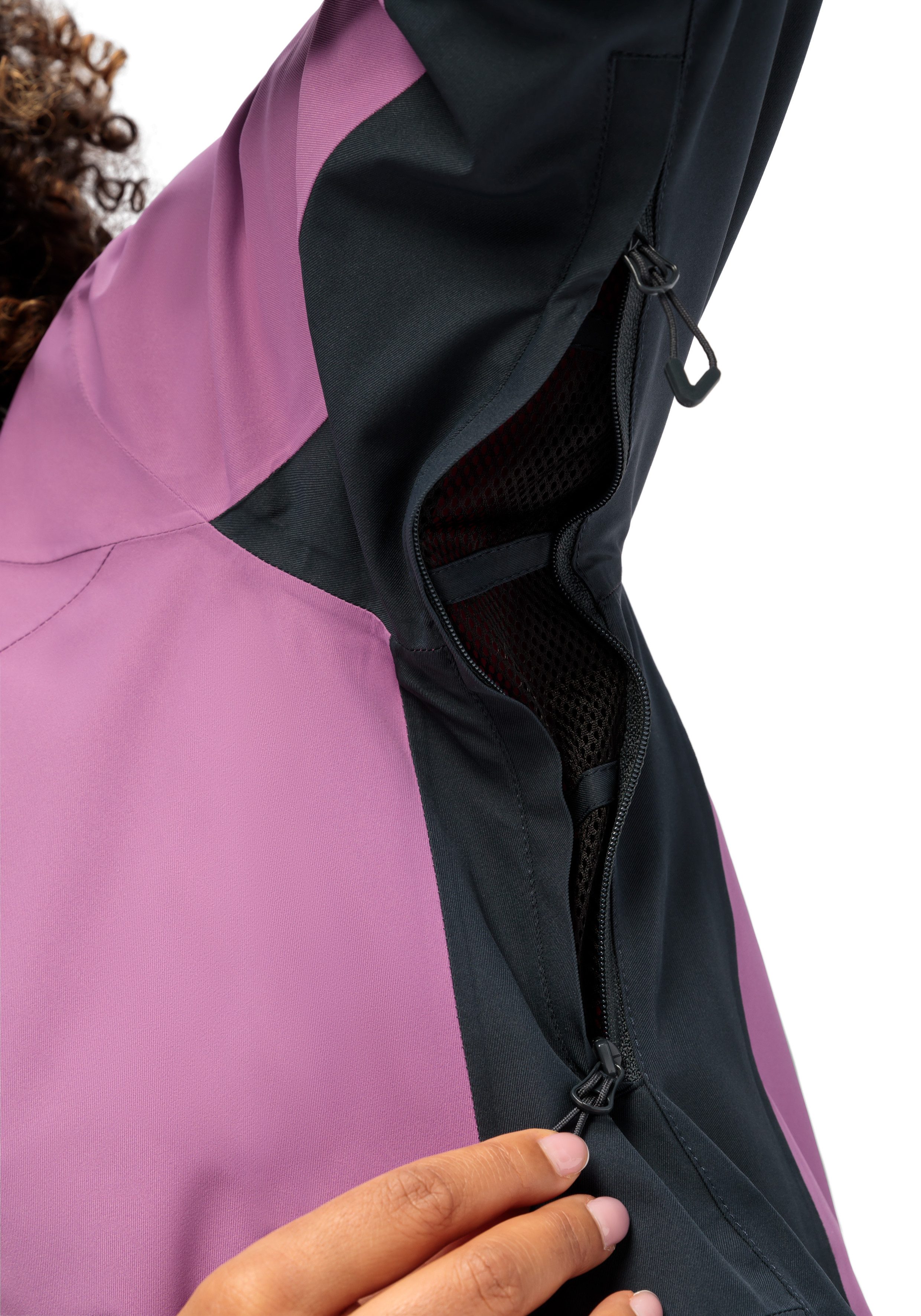 Maier Sports Functioneel jack Lindon W Dames outdoorjas, waterdicht, ritszakken, capuchon