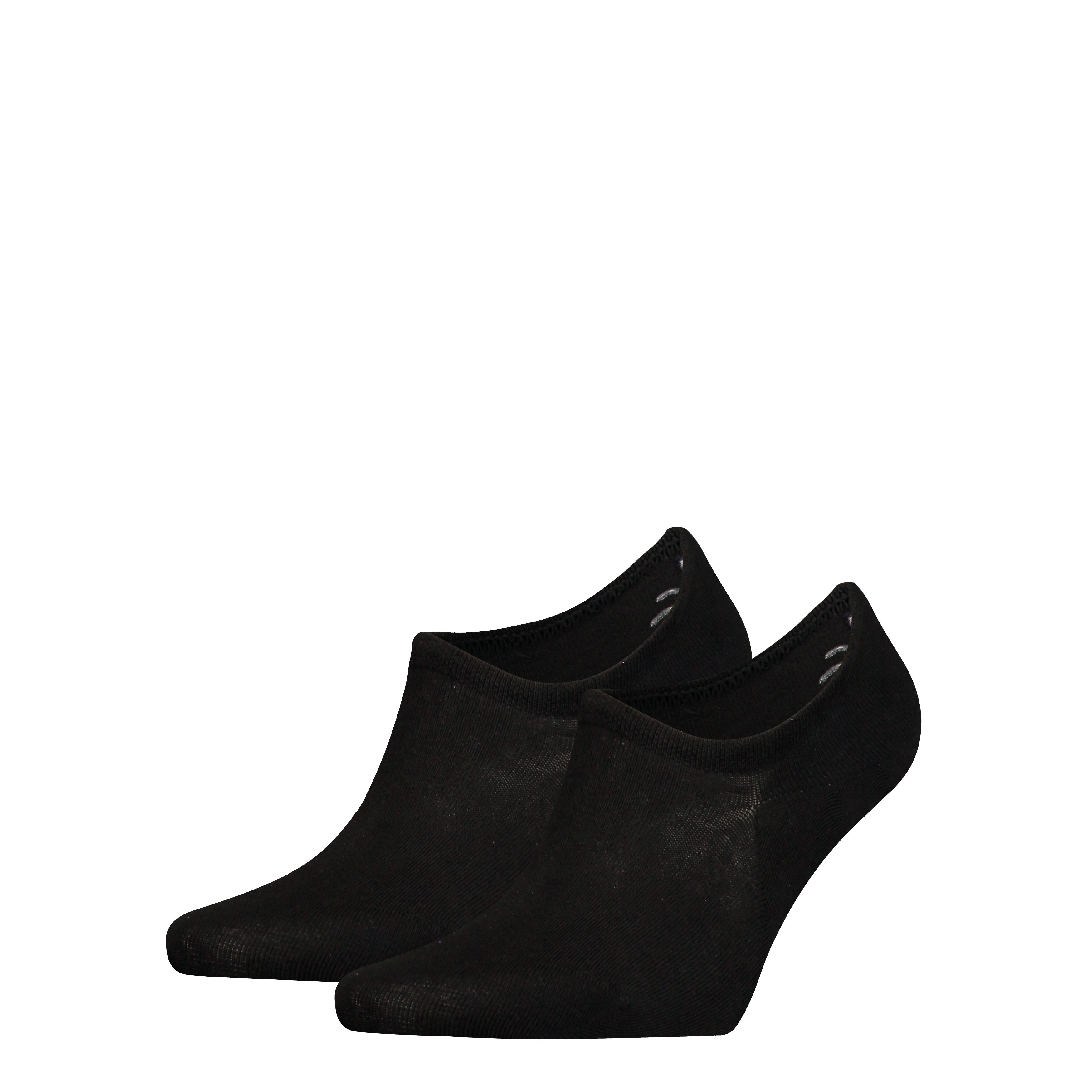 Tommy Hilfiger Enkelsokken TH MEN FOOTIE 2P (2 paar) heren sokken maat 43-46 zwart