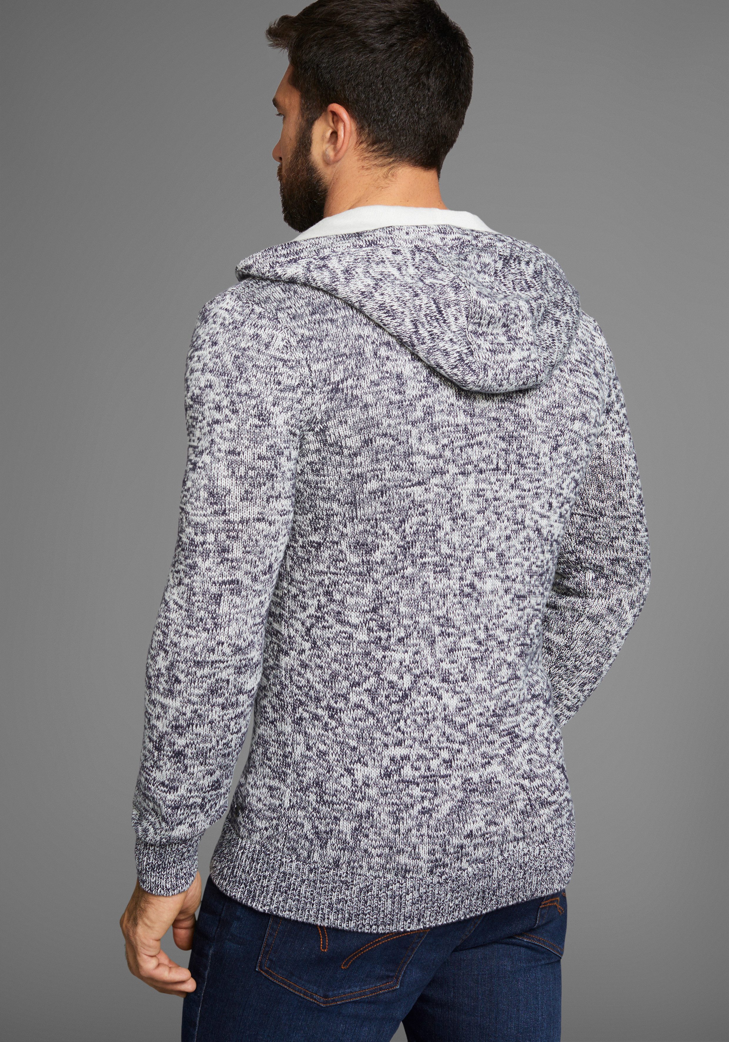 H.I.S Capuchontrui Tot XL met knoopsluiting nieuwe collectie