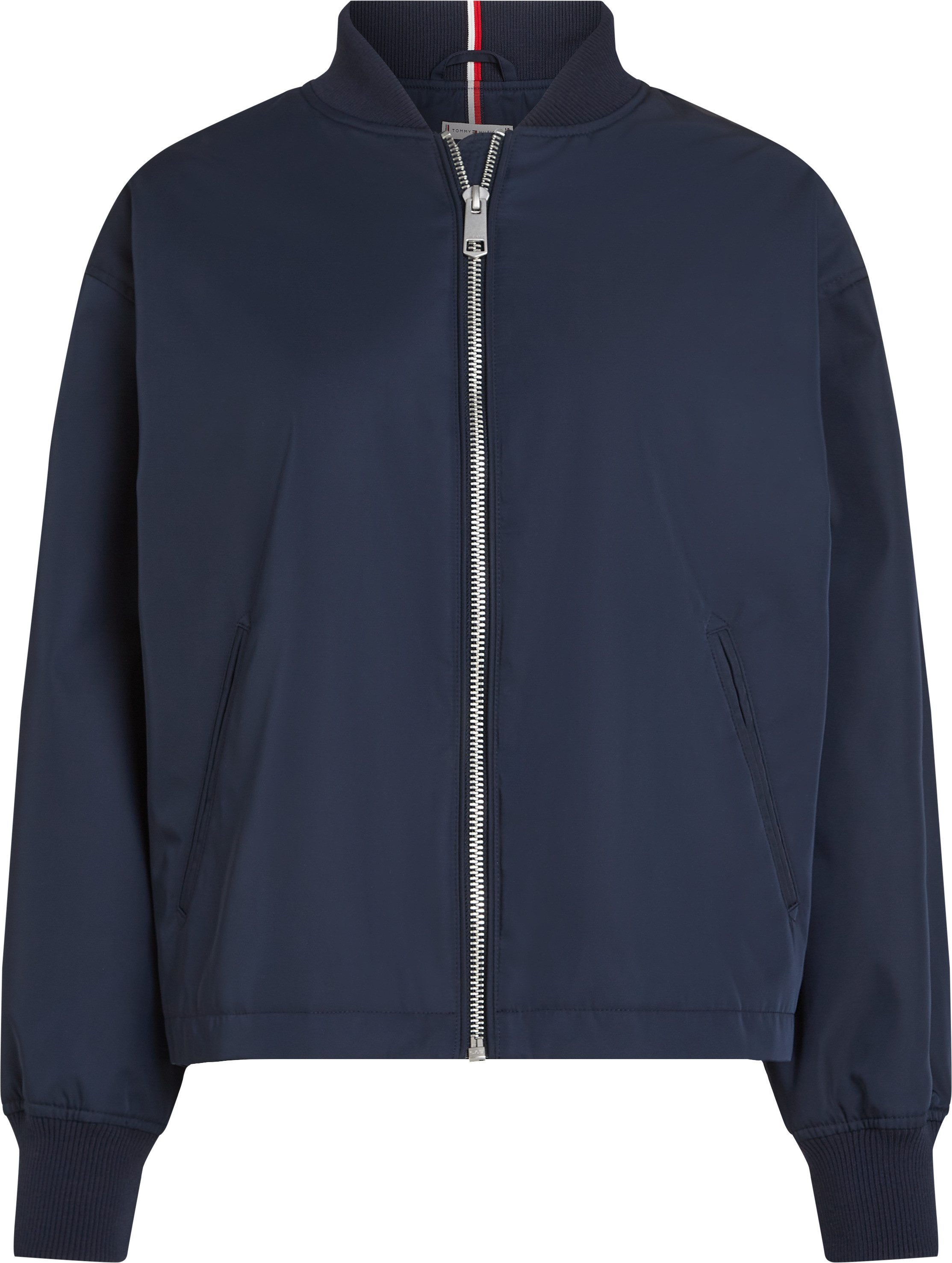 Tommy Hilfiger Bomberjack CASUAL NYLON BOMBER JACKET met merklabel, in effen kleur