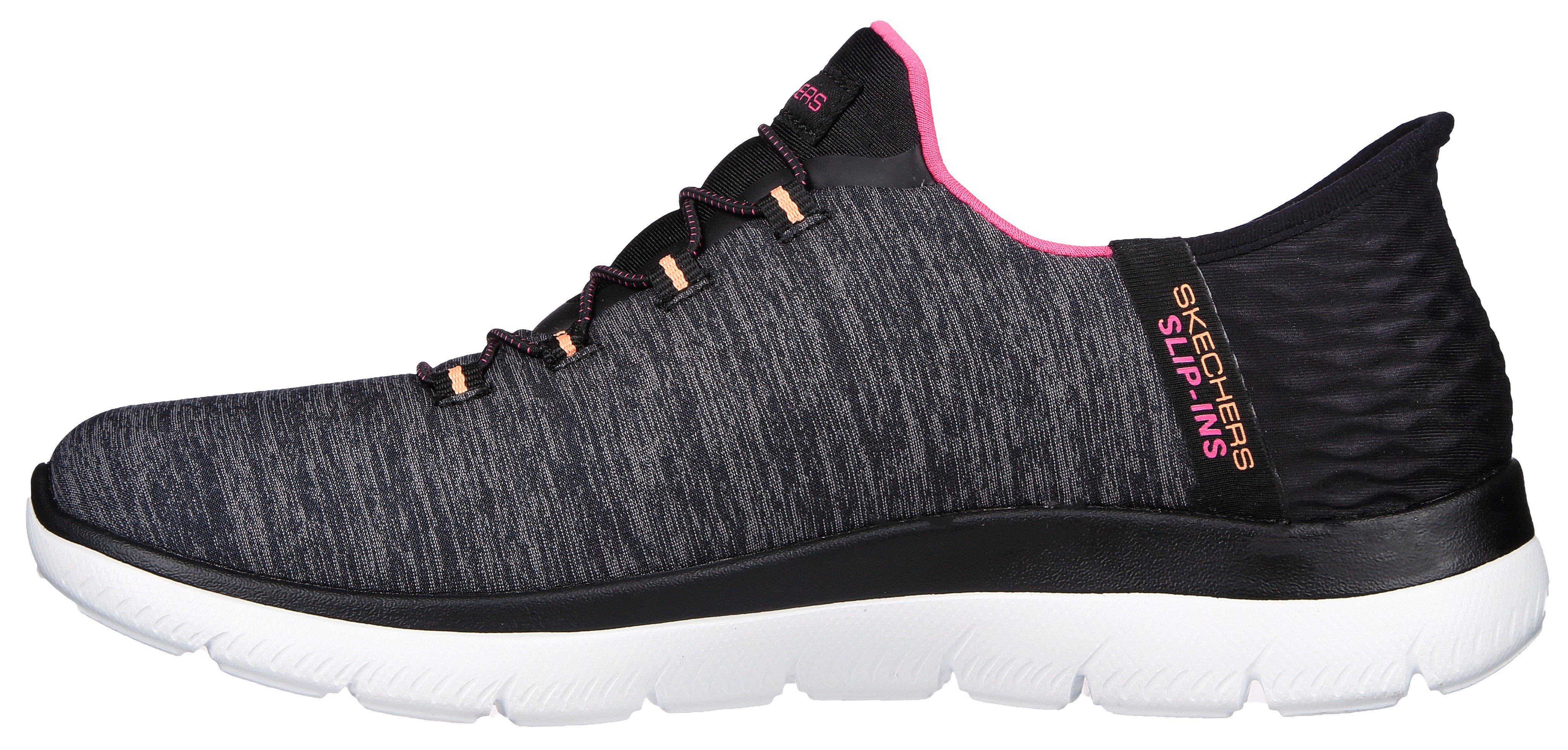 Skechers Instappers SUMMITS DAZZLING HAZE Slip-ins sneaker, vrijetijdsschoen met subtiele contrastdetails