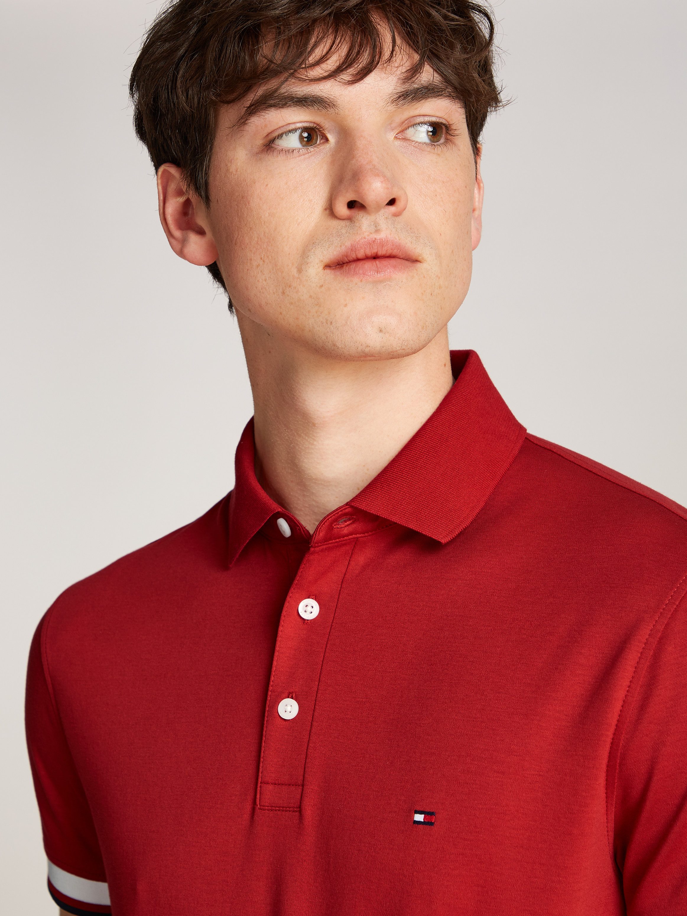 Tommy Hilfiger Poloshirt INTERLOCK SLEEVE DETAIL REG POLO