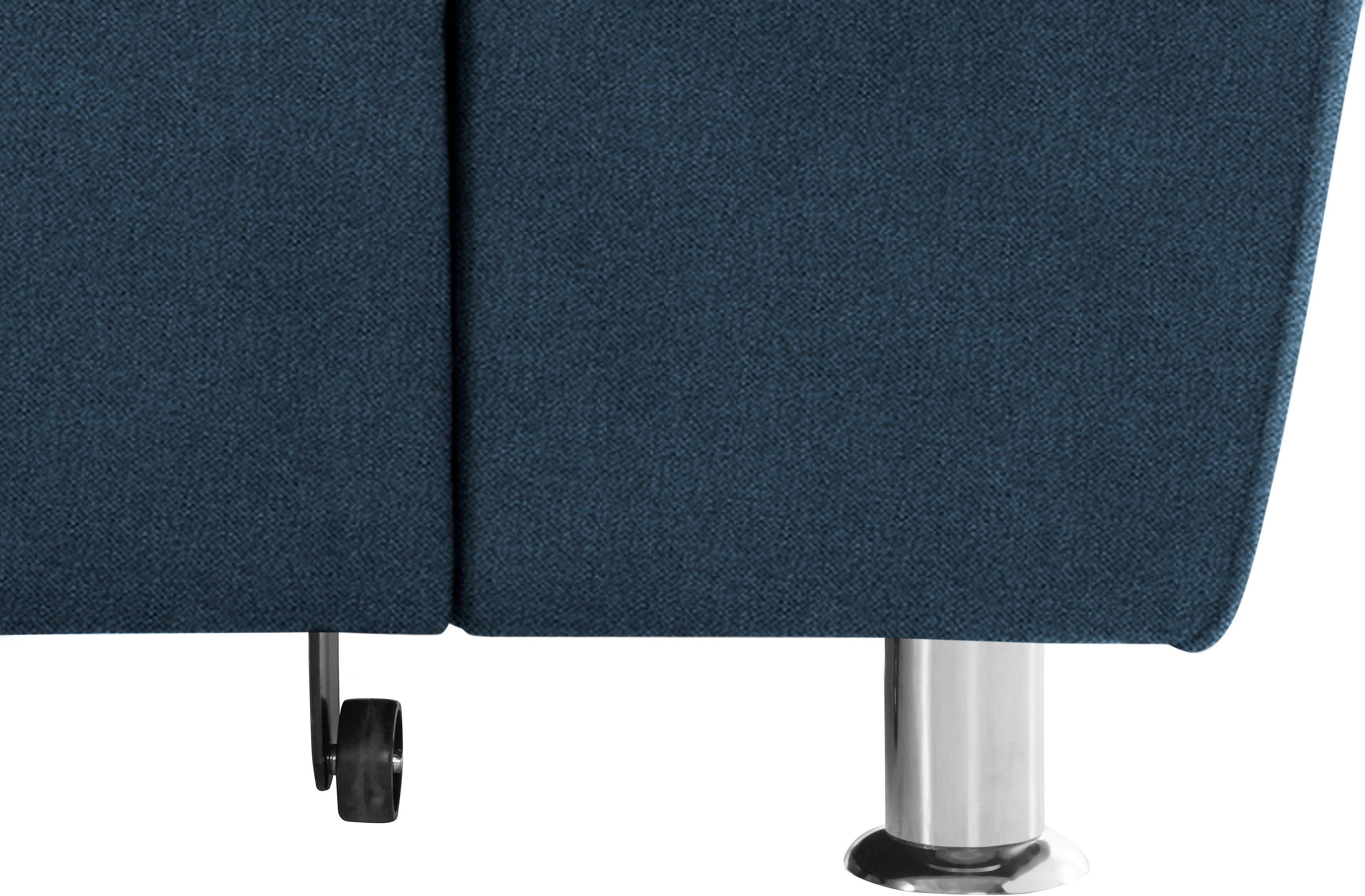 DOMO collection Hoekbank Franzi, tijdloos en elegant, moderne zittingstikking, L-Vorm