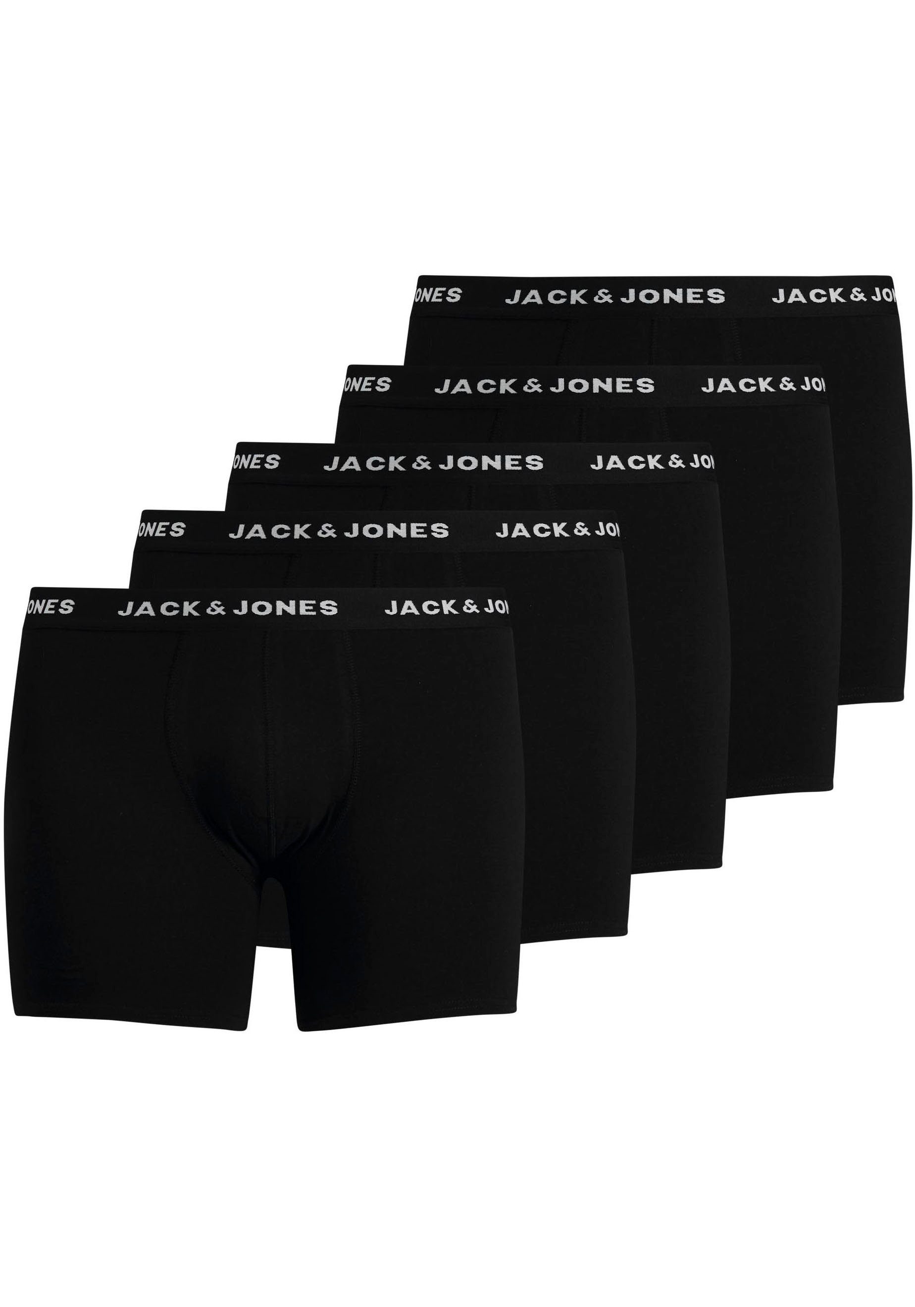 Jack & Jones PlusSize Boxershort JACHUEY TRUNKS 5 PACK NOOS PLS (5 stuks, Set van 5)