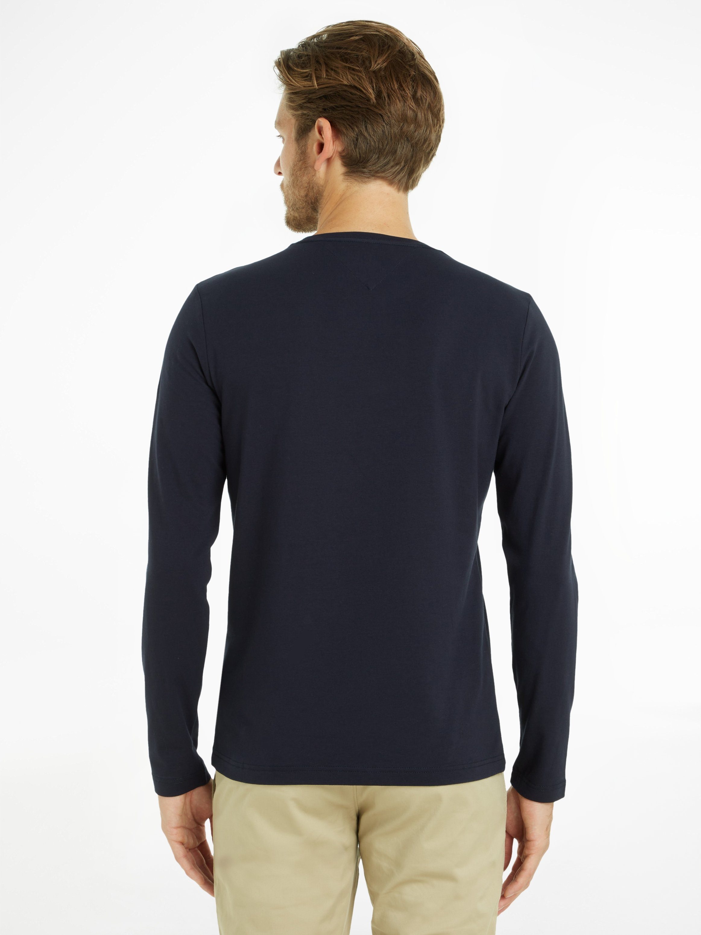 Tommy Hilfiger Shirt met lange mouwen STRETCH SLIM FIT LONG SLEEVE