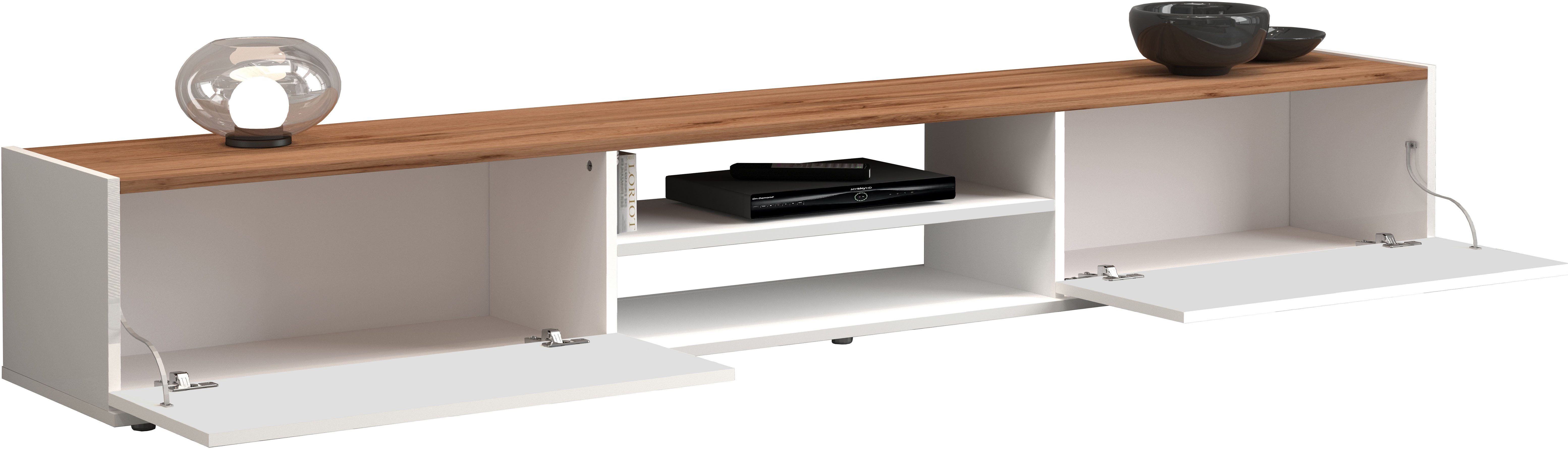 INOSIGN Tv-meubel Garda staand en hangend met 2 kleppen, 1 legplank, breedte 210 cm