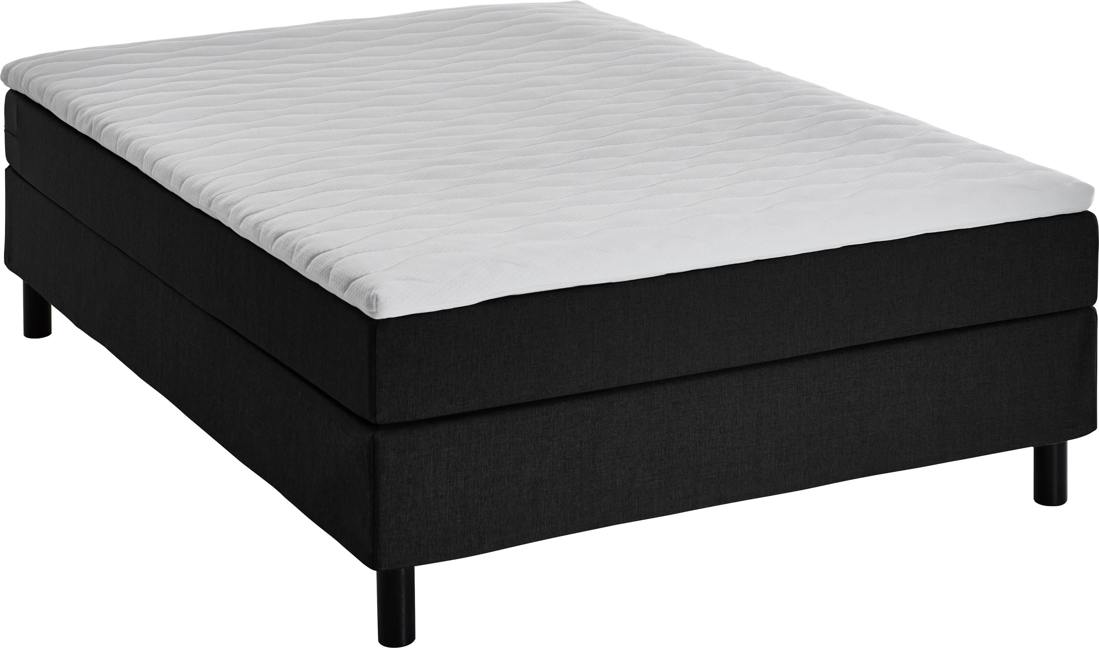ATLANTIC home collection Boxspring Happy zonder hoofdbord, met topmatras, naar keuze met of zonder beddengoed