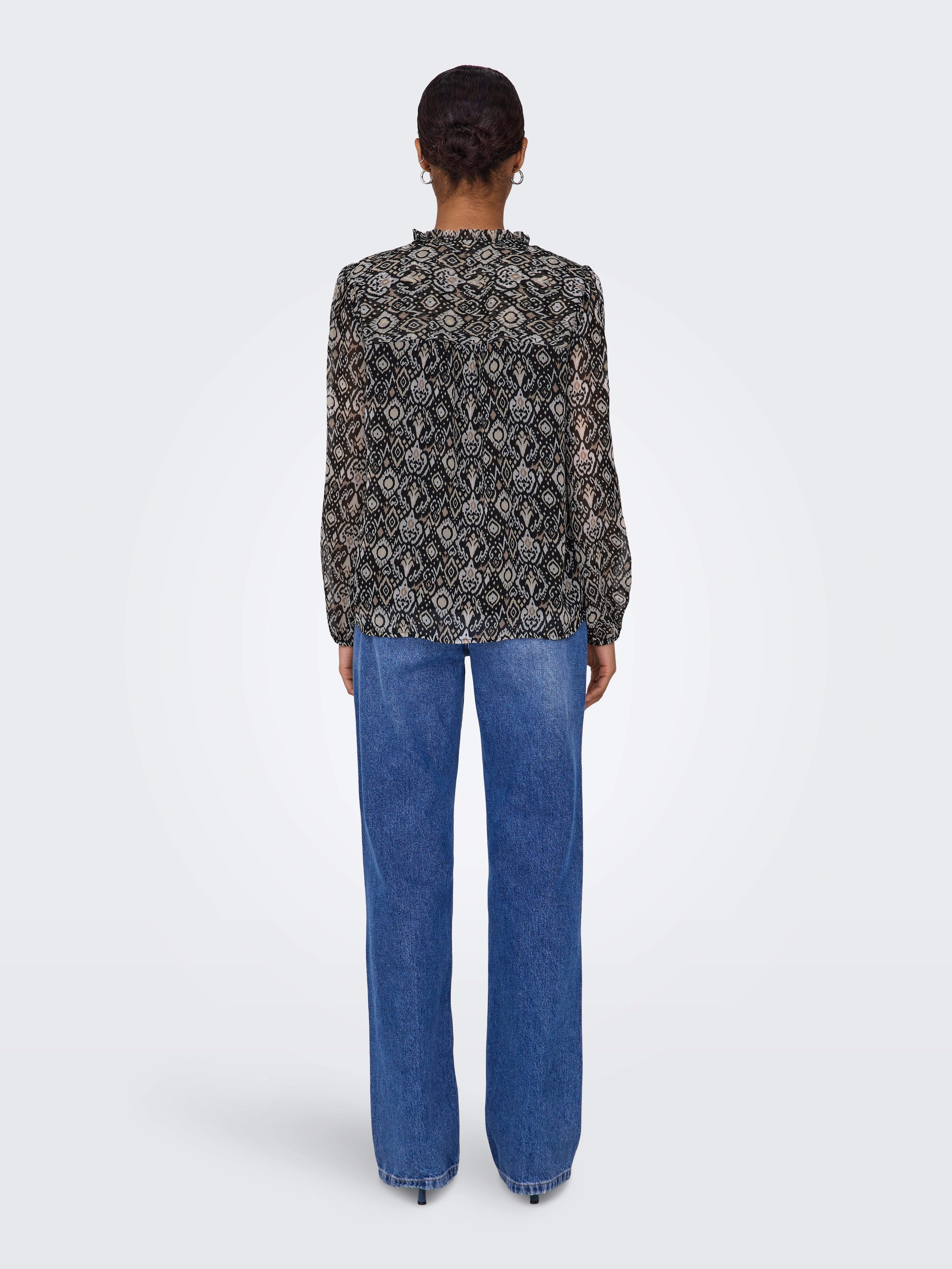 Only Chiffon blouse ONLDITSY L S BLOUSE WVN