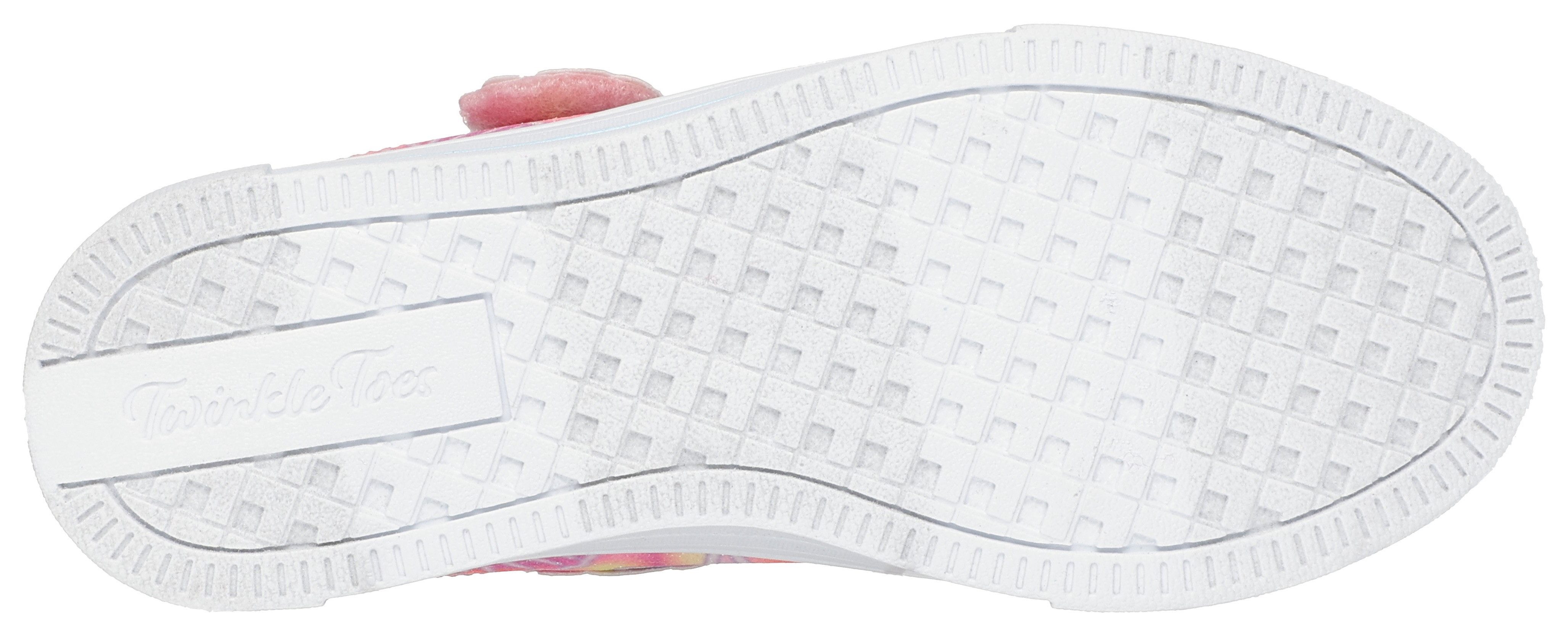 Skechers Sneakers TWINKLE SPARKS , blink-instapschoen met glitters + strass, maat sjabloon te downloaden