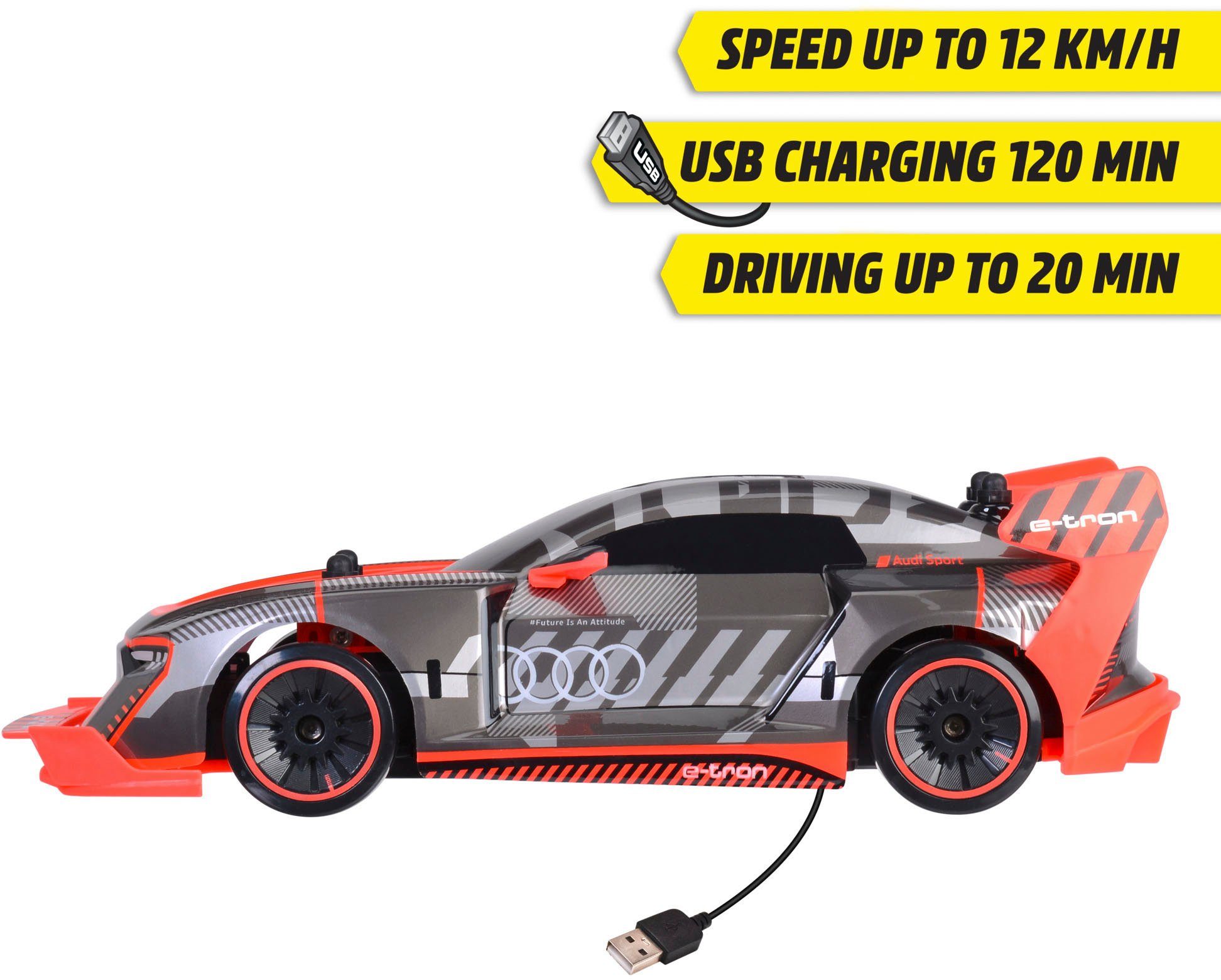 Dickie Toys Radiografisch bestuurbare auto Audi S1 E-Tron Quattro drift Car