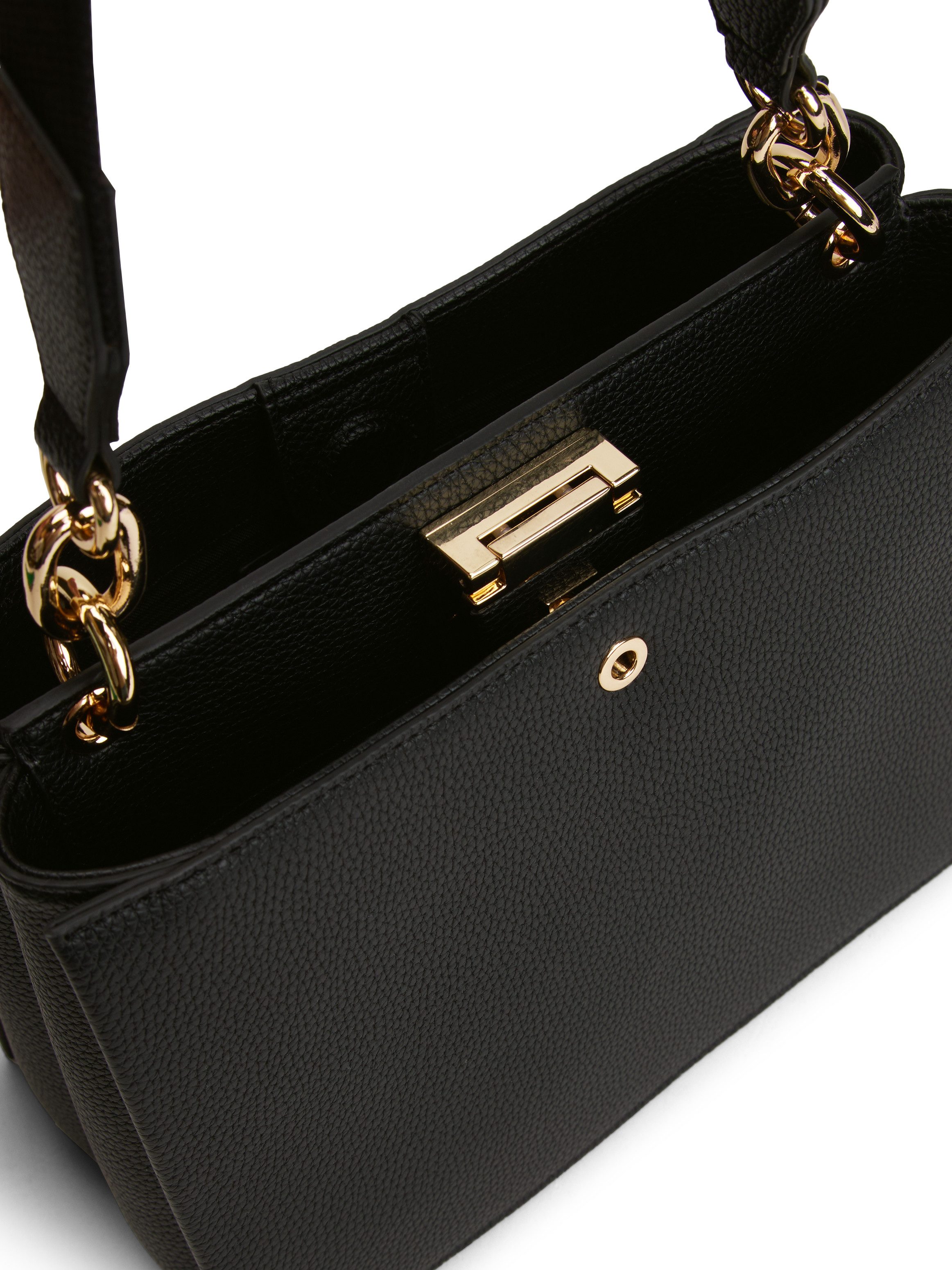 Tommy Hilfiger Tas TH HER MED SATCHEL , dames handtas, draagtas, schoudertas met th- steeksluiting