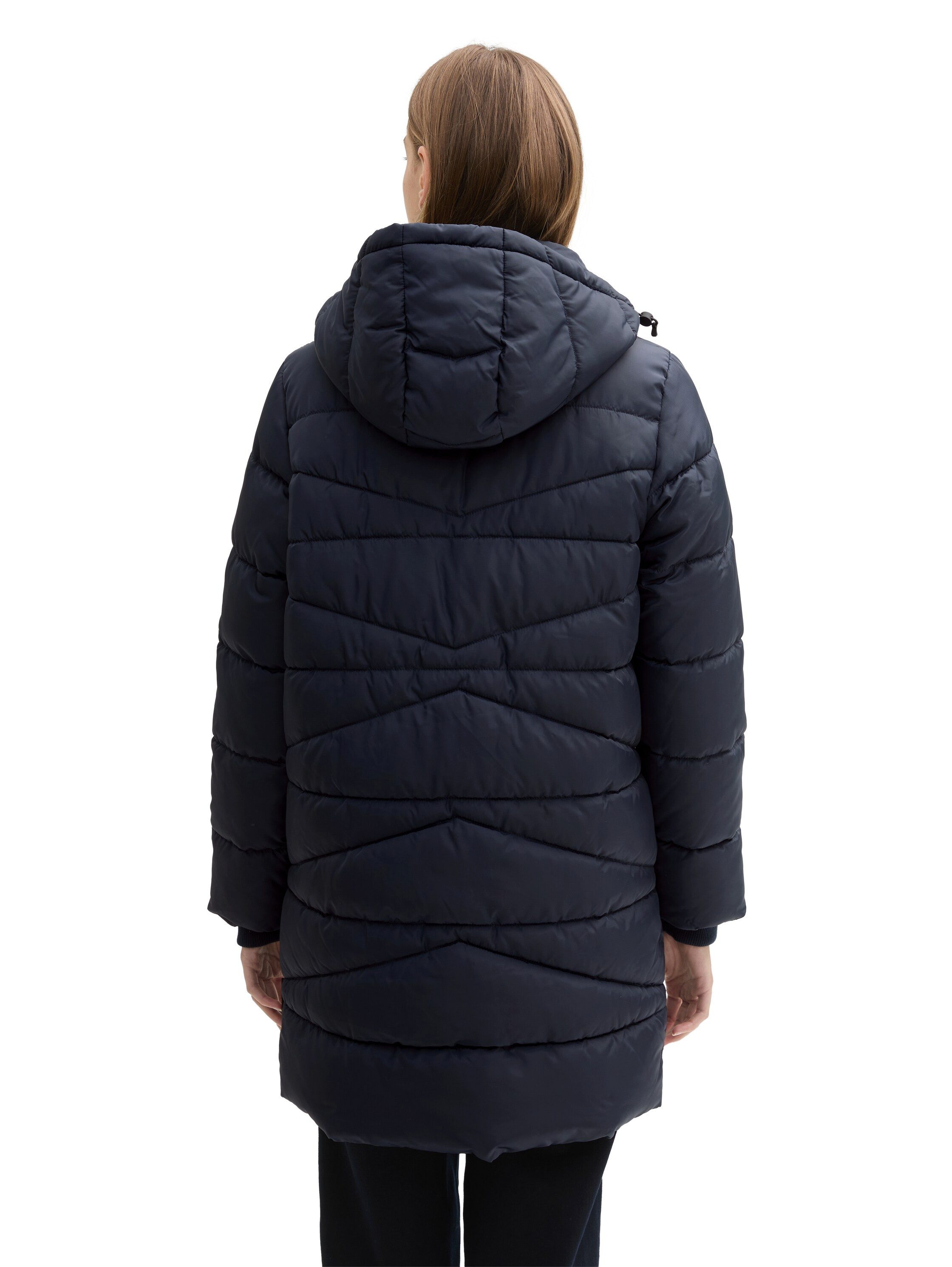 Tom Tailor Denim Gewatteerde jas met een capuchon