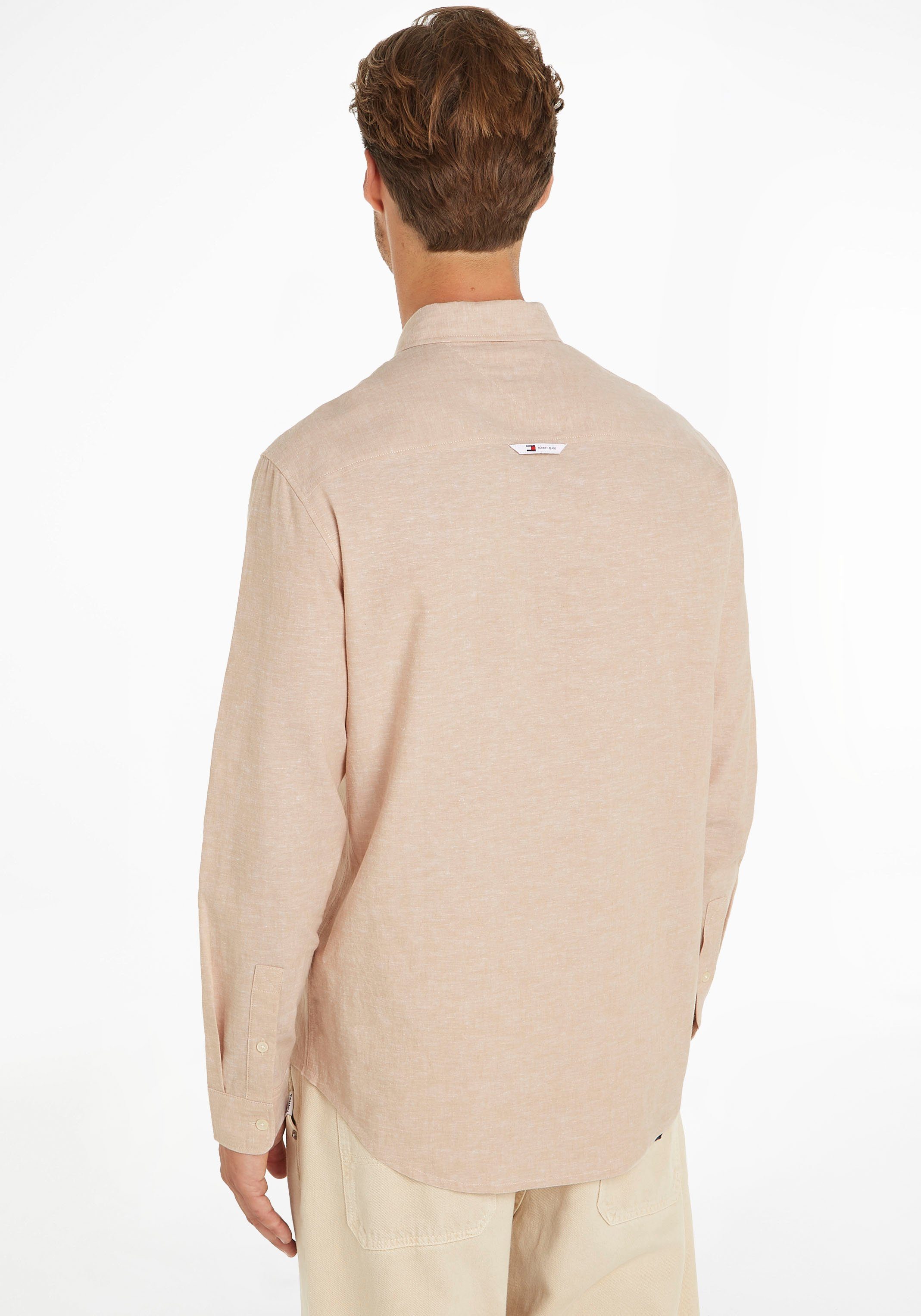 TOMMY JEANS Overhemd met lange mouwen TJM REG LINEN BLEND SHIRT