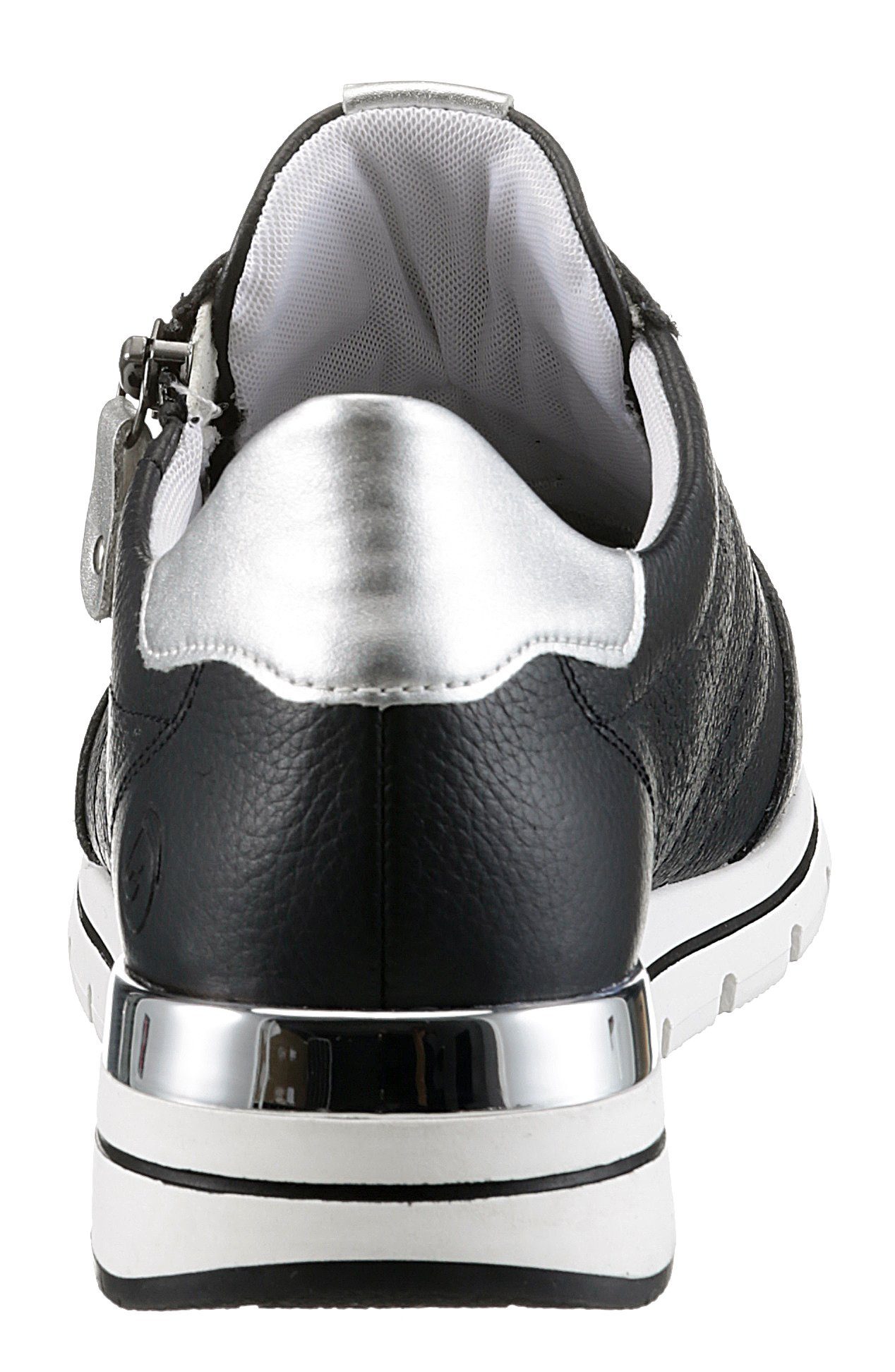 Remonte Sneakers met sleehak met gepolsterde voetbed, vrijetijdsschoen, lage schoen, veterschoen
