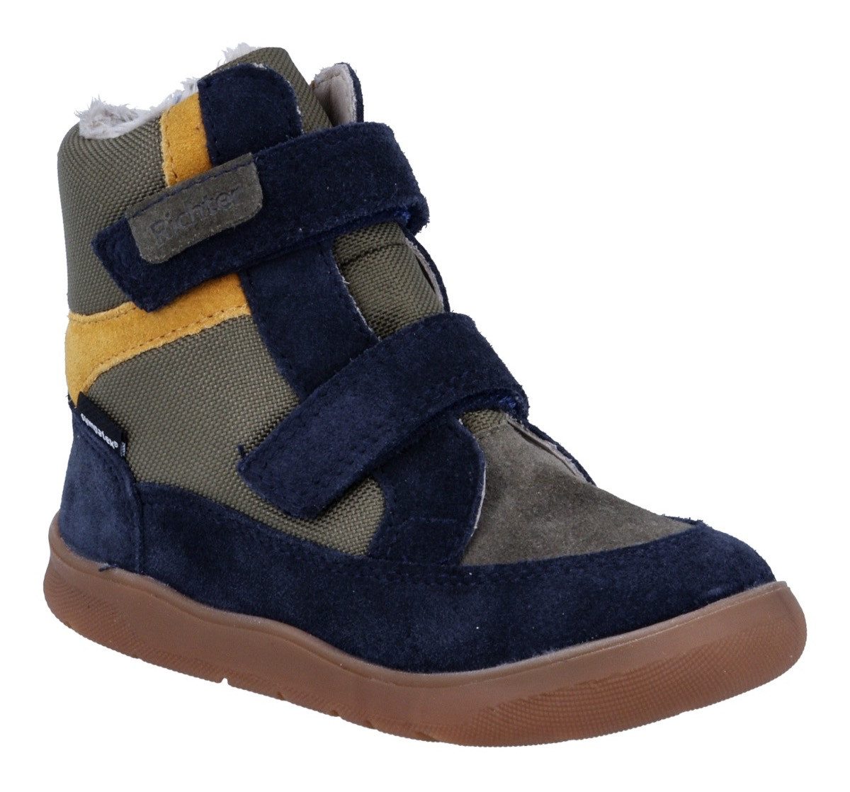 Richter Winterlaarzen Samy WMS: gemiddeld Barefootschoen, klittenbandlaars met Sympatex, maatsjabloon om te downloaden