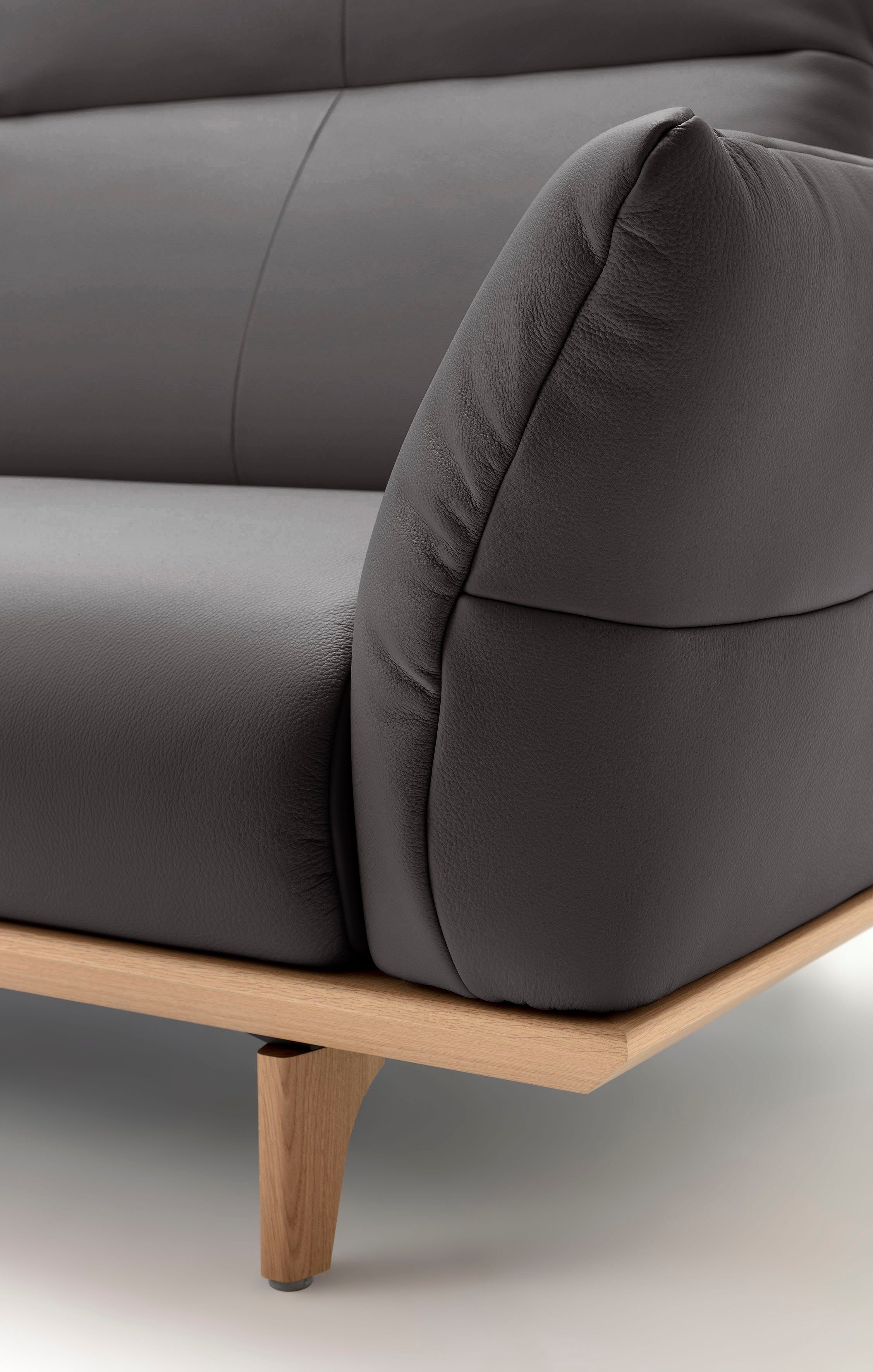 Creation BY ROLF BENZ 4-zitsbank Hs.460 Onderstel in eiken, poten in natuurlijk eiken, breedte 248 cm