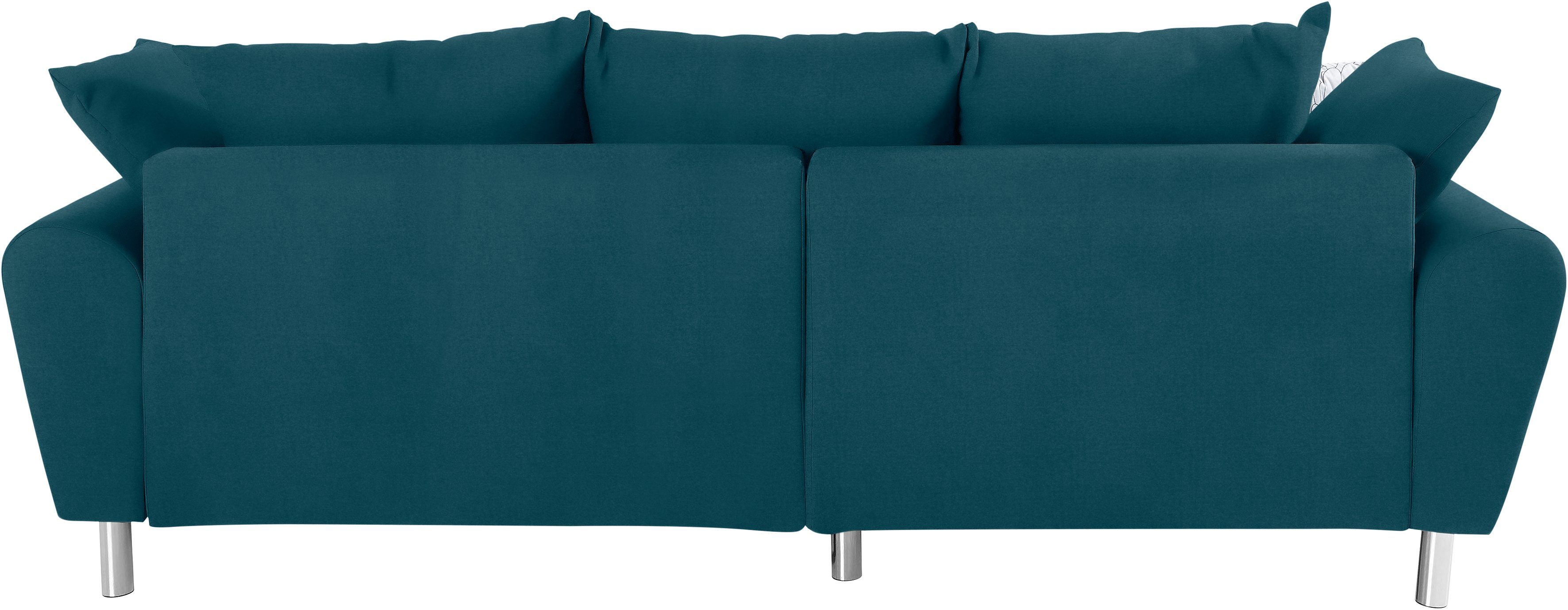 COLLECTION AB Hoekbank Rada L-vorm inclusief hocker, slaapfunctie en binnenvering