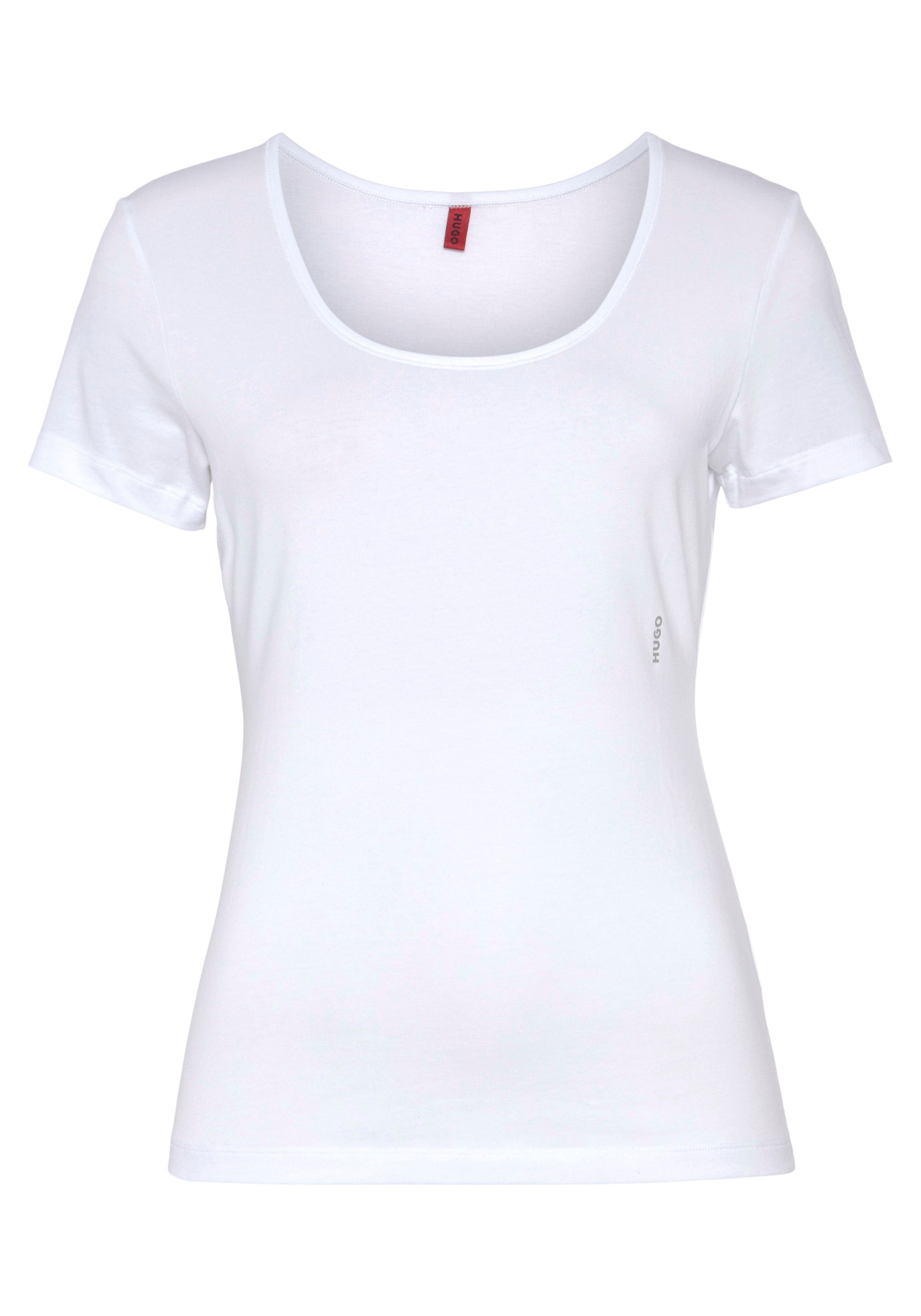 HUGO underwear T-shirt TWIN met verticale logoprint (2-delig, Set van 2)