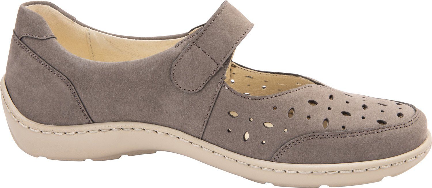 Waldläufer Ballerina's Henni Klittenbandschoen, comfortschoen met perforatie, H-breedte