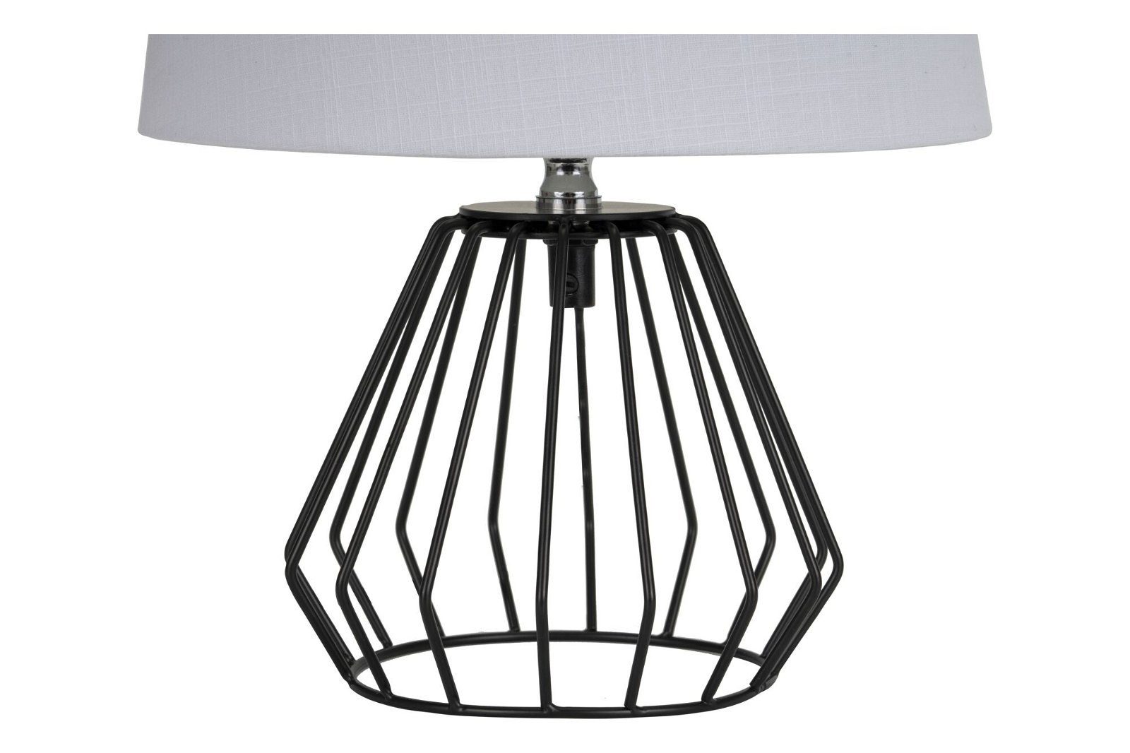 Pauleen Tafellamp Shiny Diamond max. 20W lichtgrijs/zwart, stof/metaal