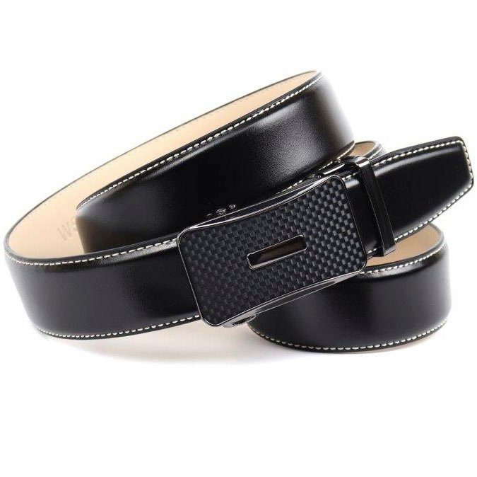 Anthoni Crown Leren riem heren riemen maat 95 zwart