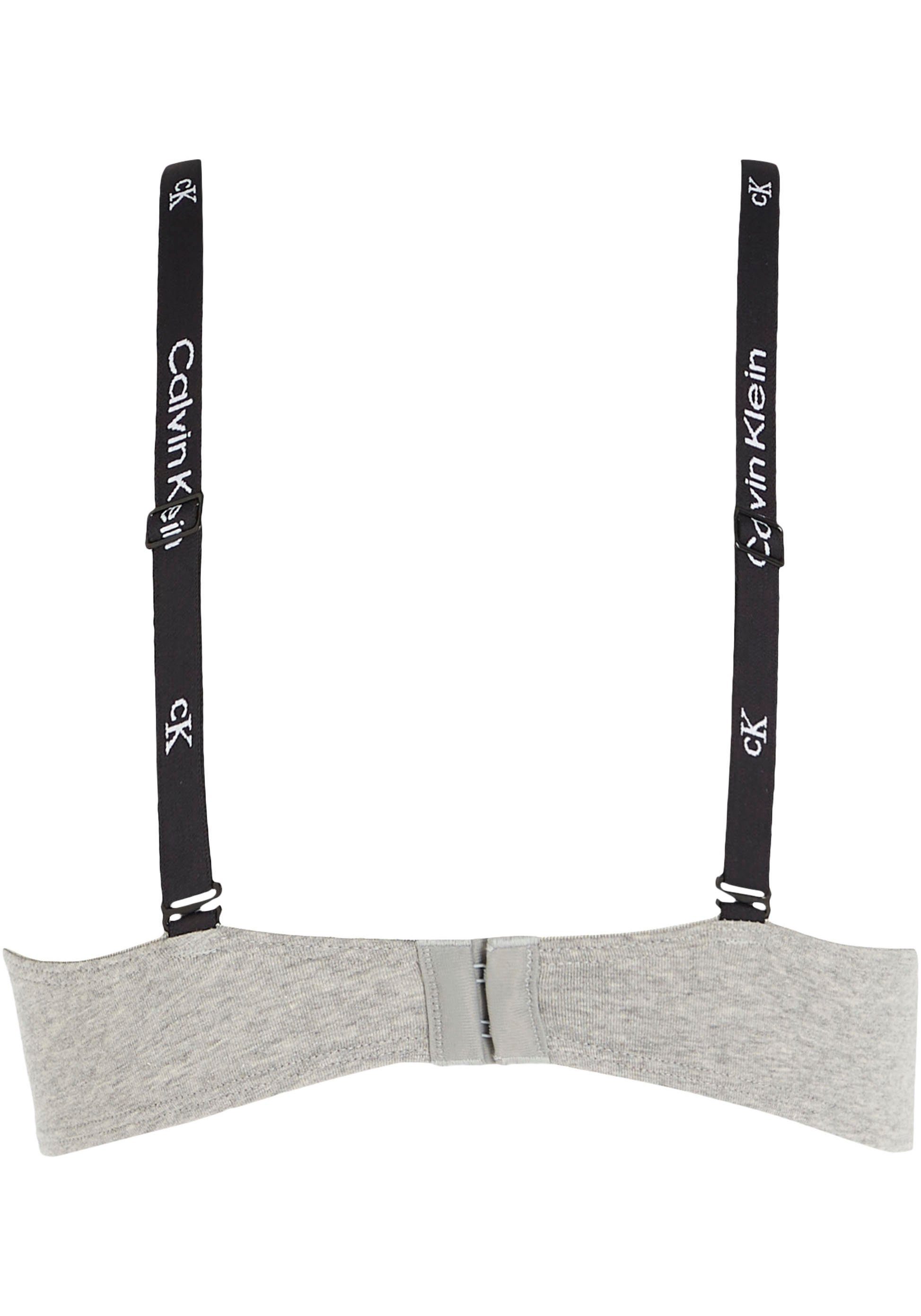 Calvin Klein Beugel-bh LIGHTLY LINED DEMI met logoprint op de bandjes