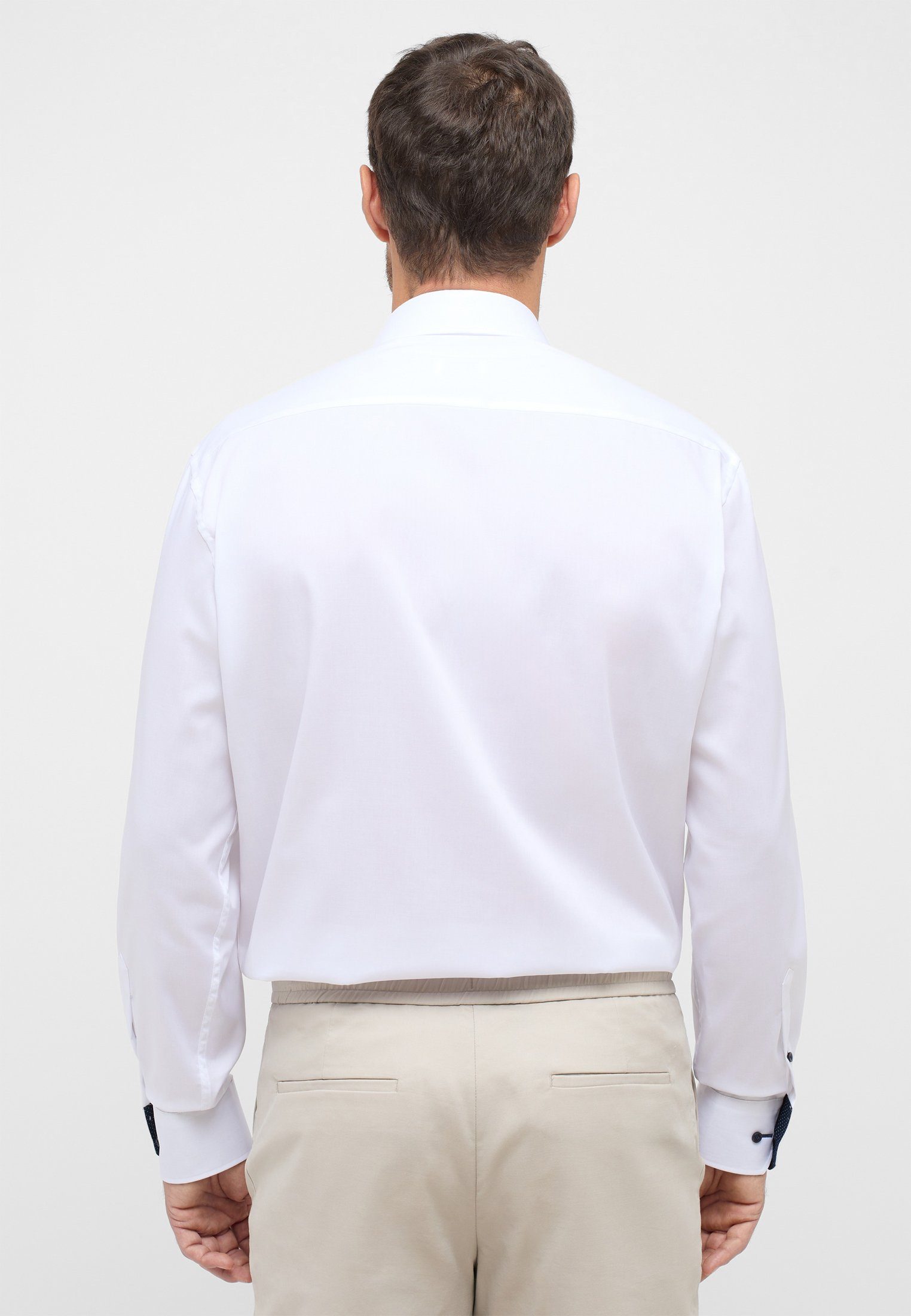 Eterna Overhemd met lange mouwen Comfort fit NON IRON (strijkvrij)