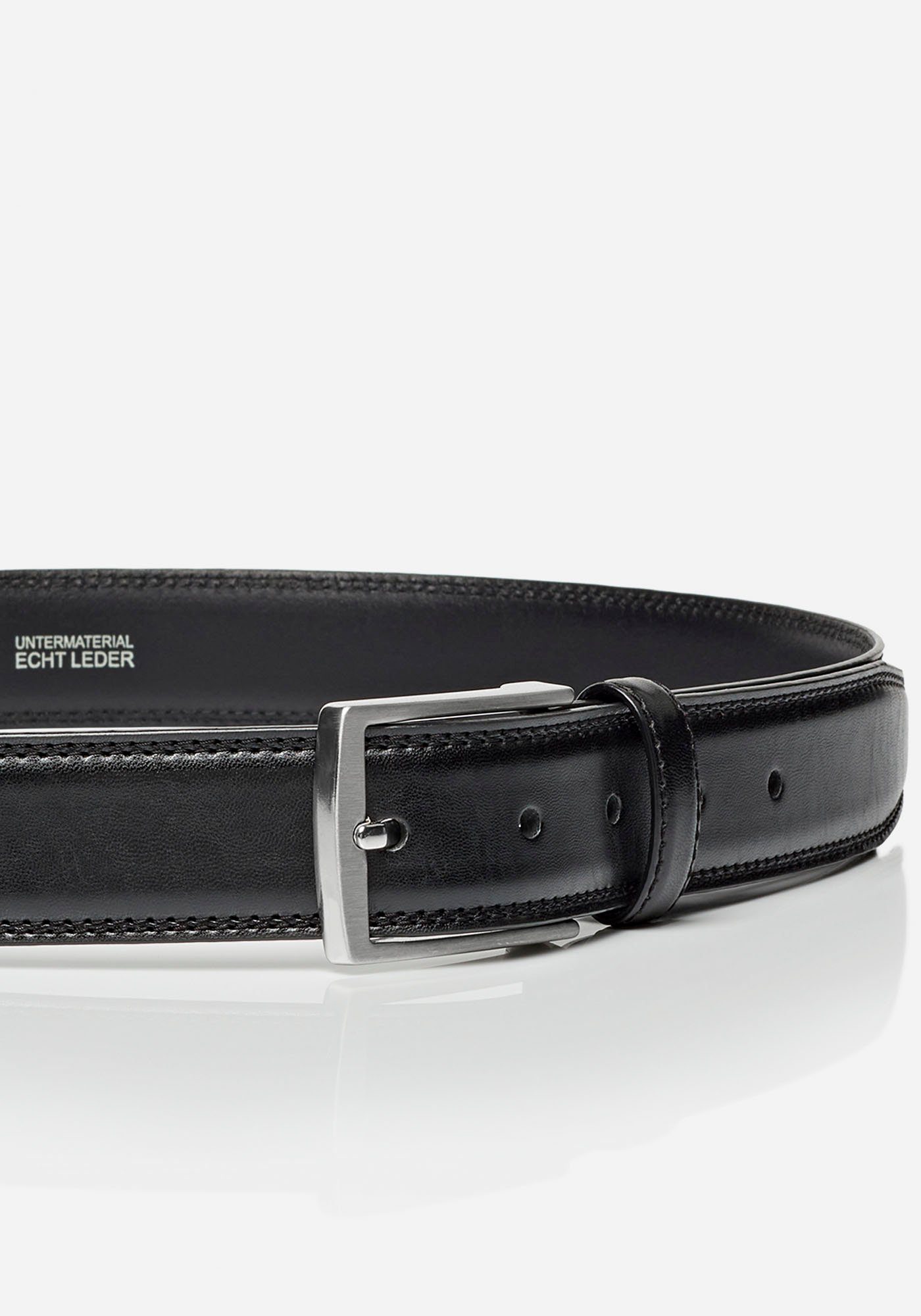 MONTI Synthetische riem Wenen 3,5 cm breed, klassiek-business, inkortbaar, tot maat 150 cm