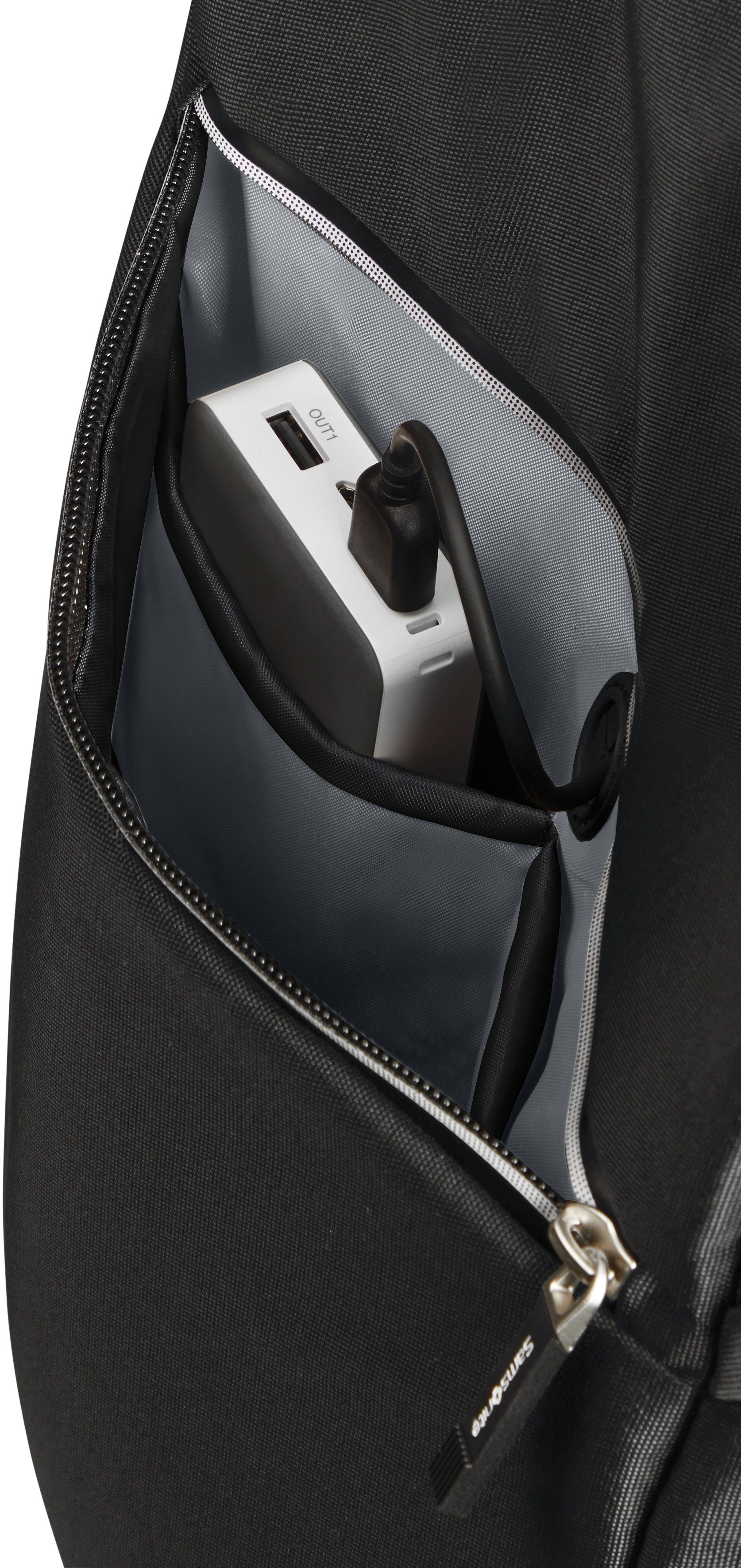 Samsonite Laptoprugzak LITEPOINT Vrijetijds rugzak schoolrugzak USB-poort 17,3-inch laptopvak