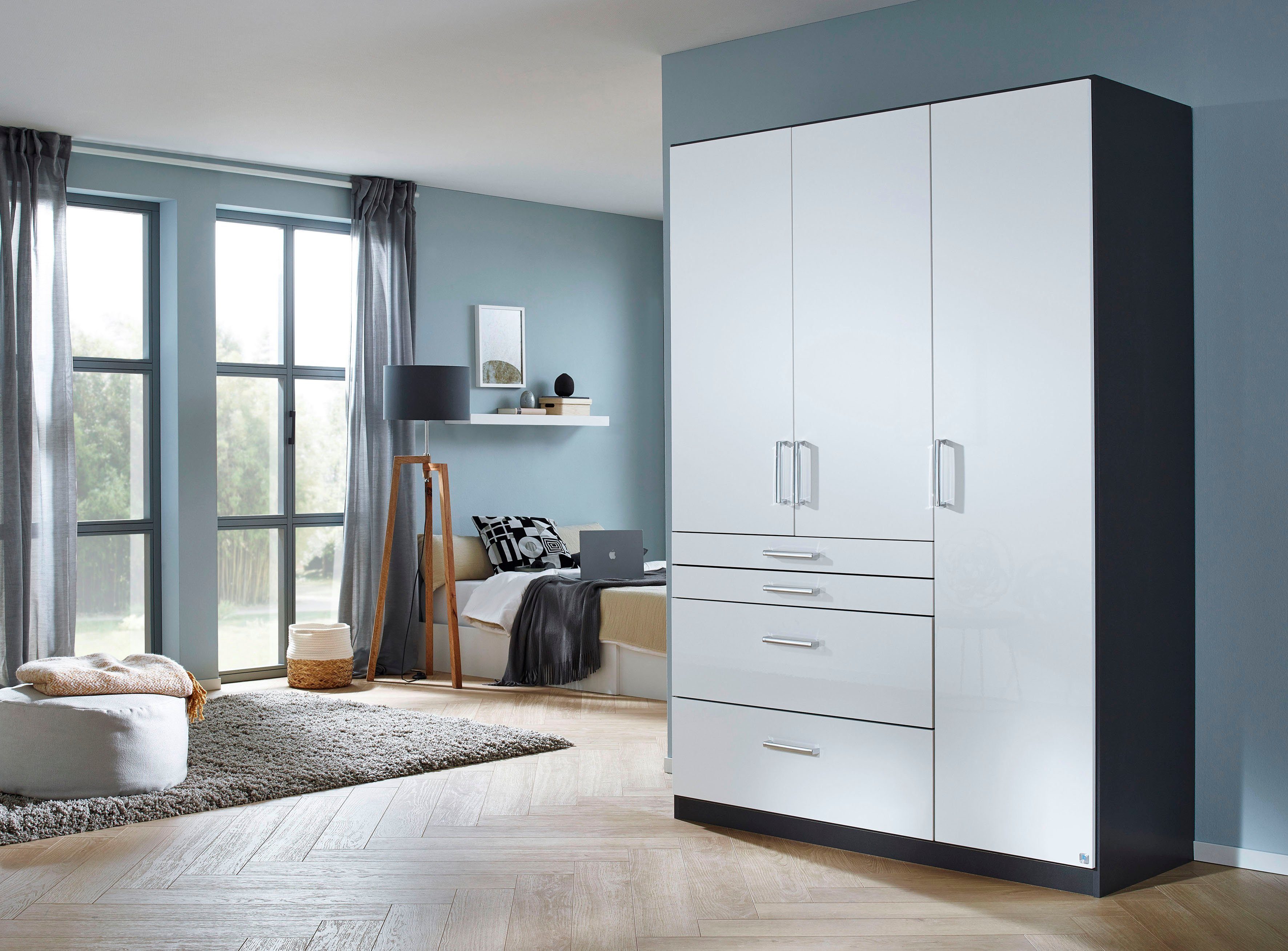 rauch Draaideurkast Kledingkast kast garderobe garderobekast topseller HOMBURG met veel opbergruimte, bovenste lade met indeling made in germany