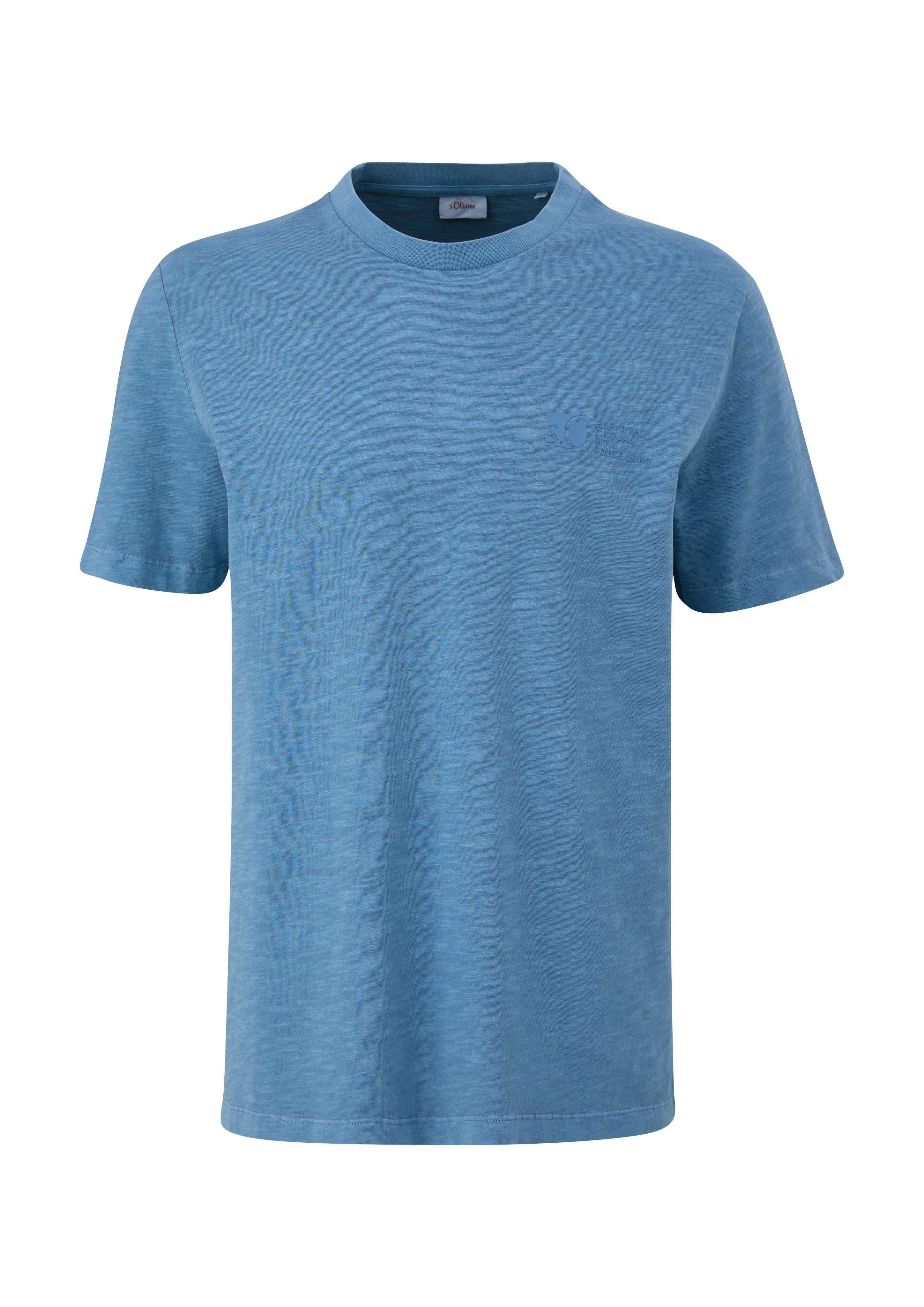 s.Oliver T-shirt in gemêleerde look