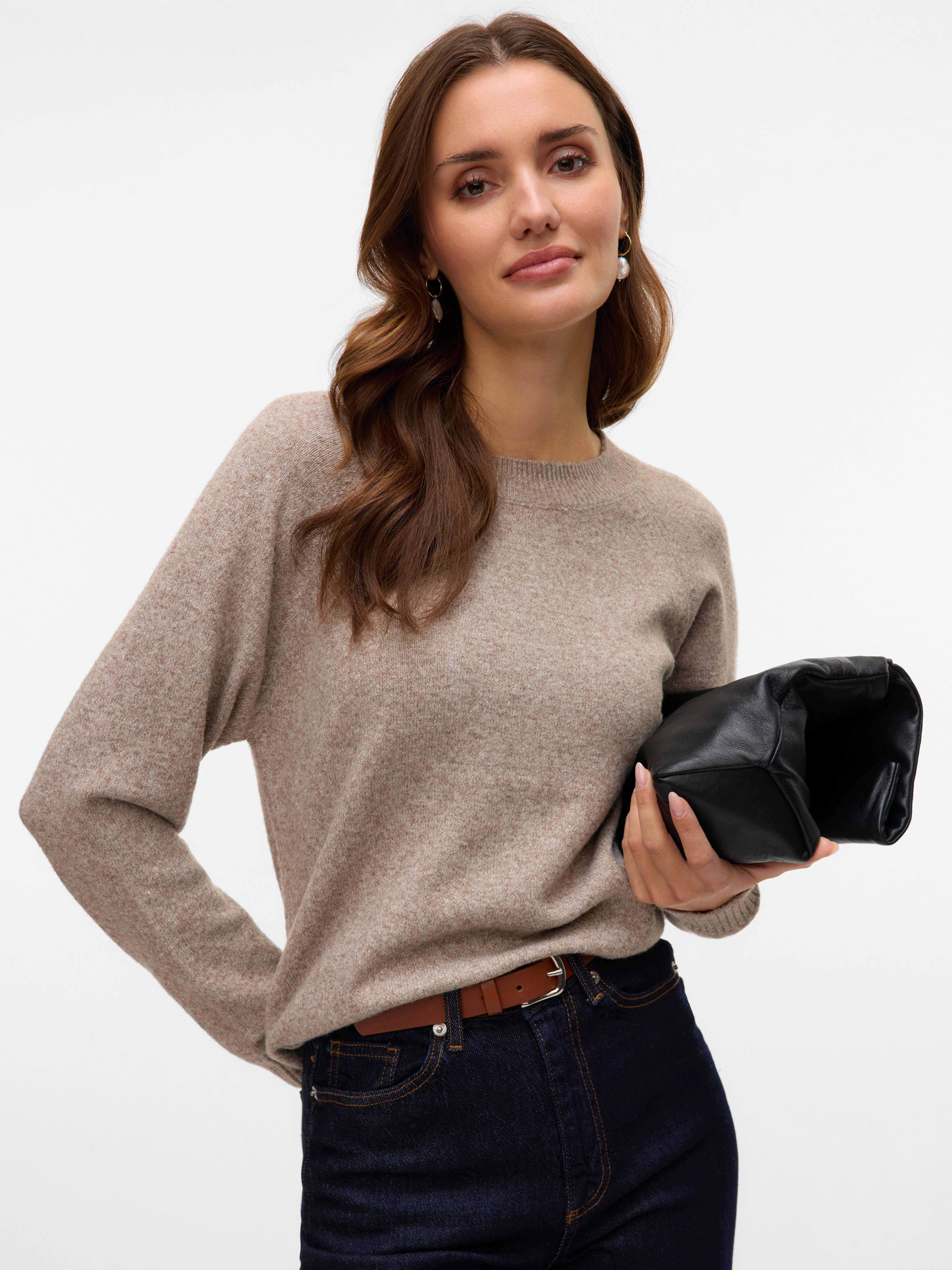 Vero Moda Trui met ronde hals VMDOFFY LS O-NECK BLOUSE GA NOOS