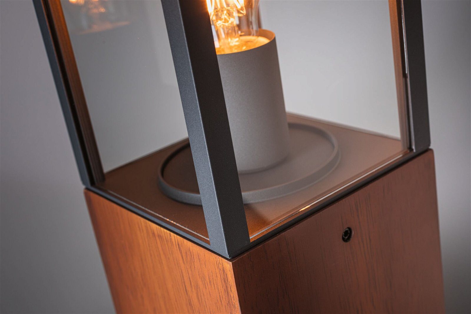 Paulmann Led-tuinlamp Lichtobject Timba IP44 vierkant 400mm max. 60W 230V E27 Hout (1 stuk)