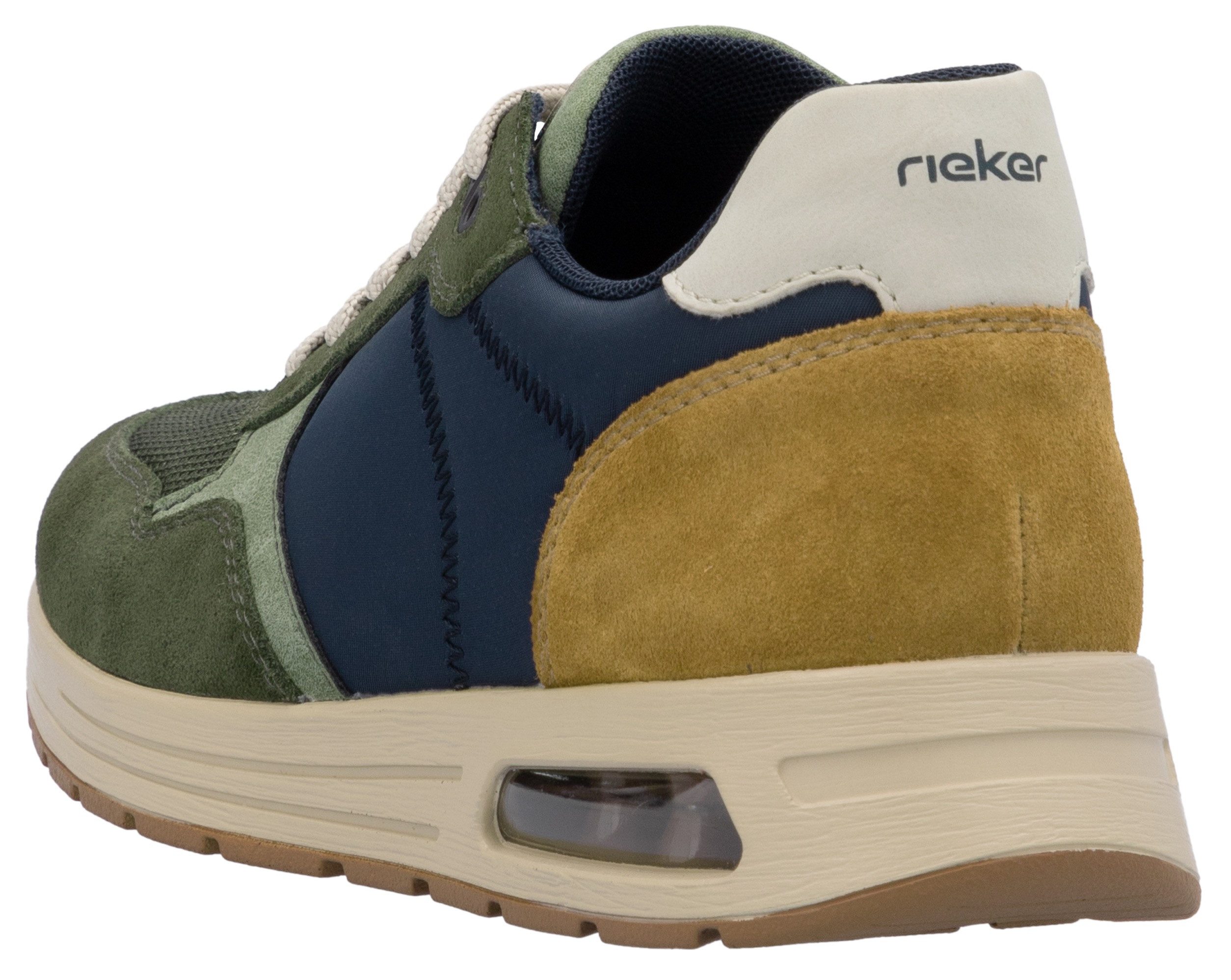 Rieker Sneakers veterschoen, lage schoen, vrijetijdsschoen met gepolsterde schachtversteviging