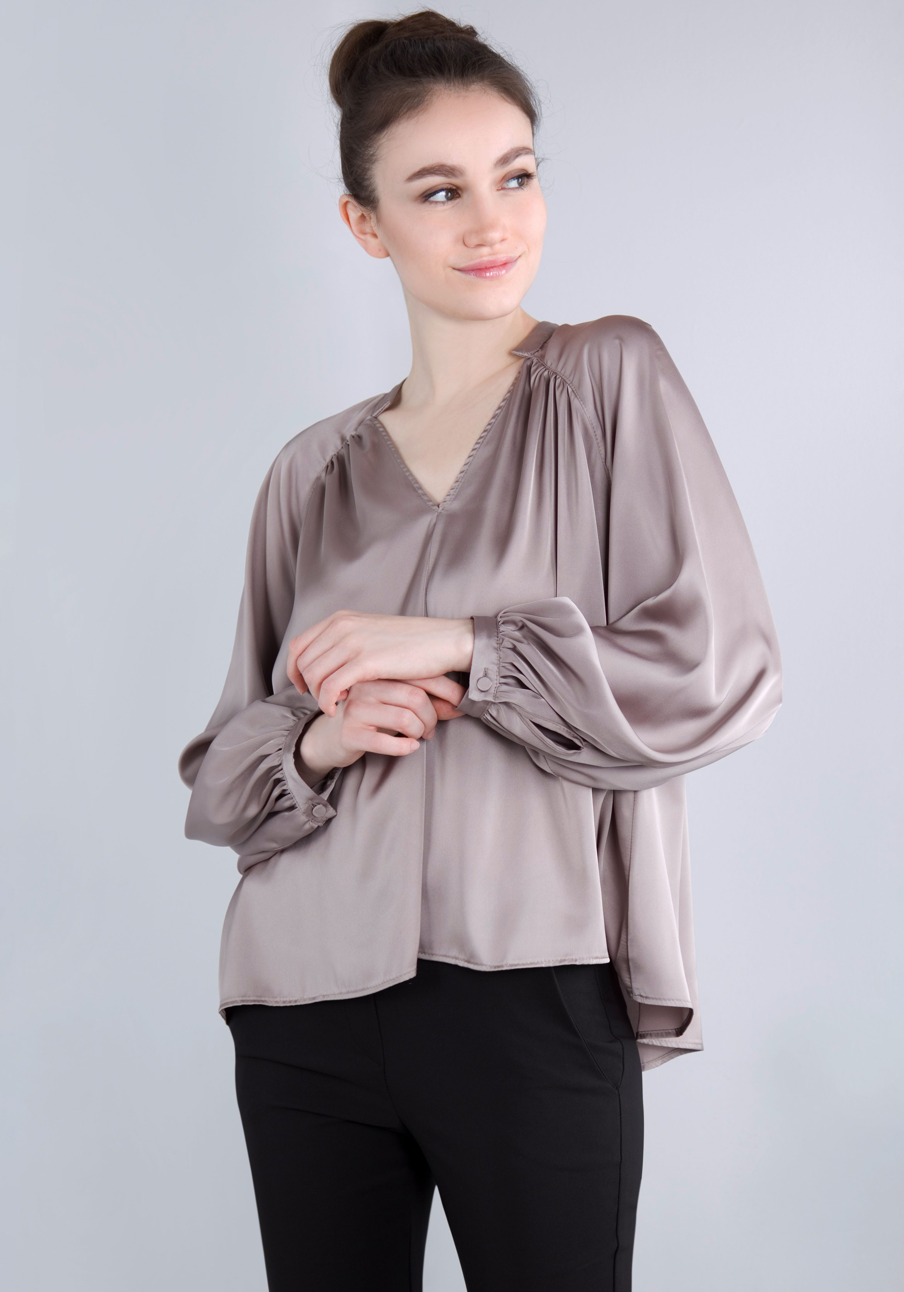 IMPERIAL Shirt in satijnen look