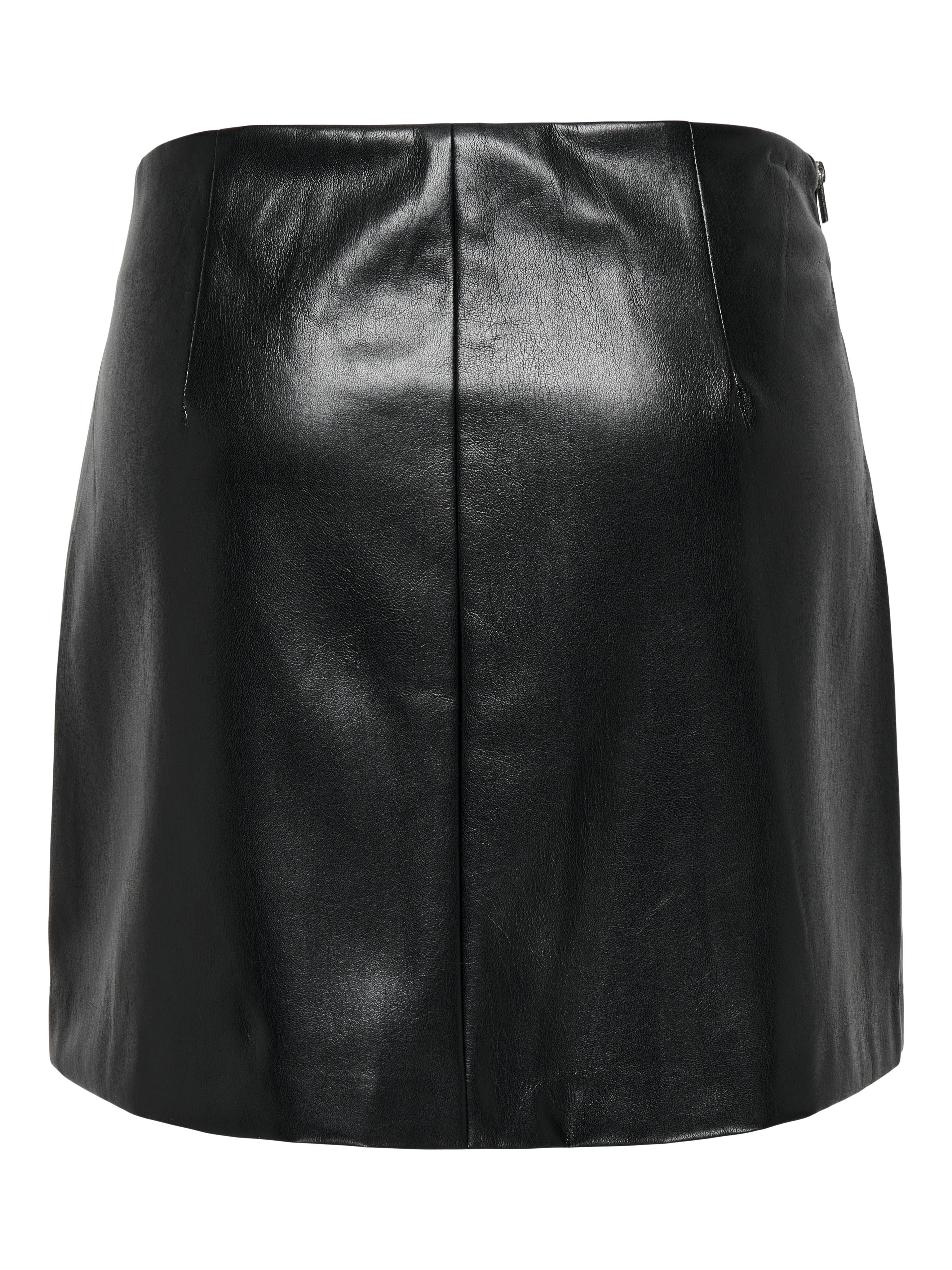 Only Imitatieleren rok ONLZETA HW FAUX LEA SKIRT CC PNT