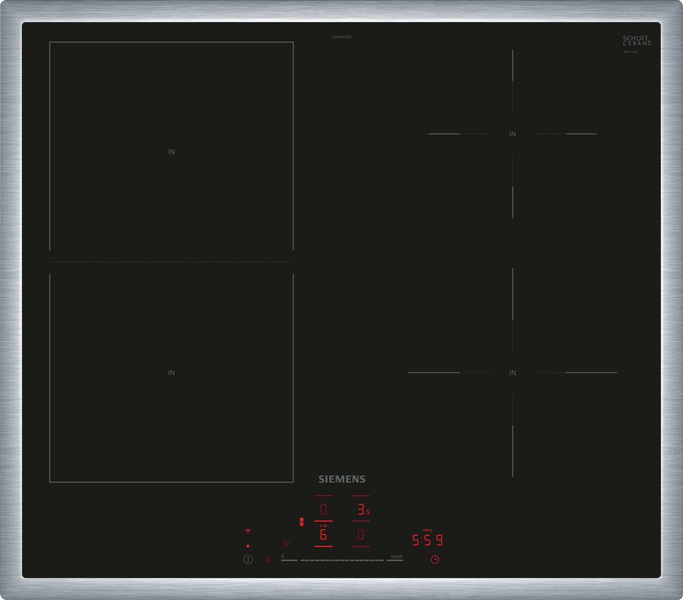 SIEMENS Inductiekookplaat ED64RHSB1E