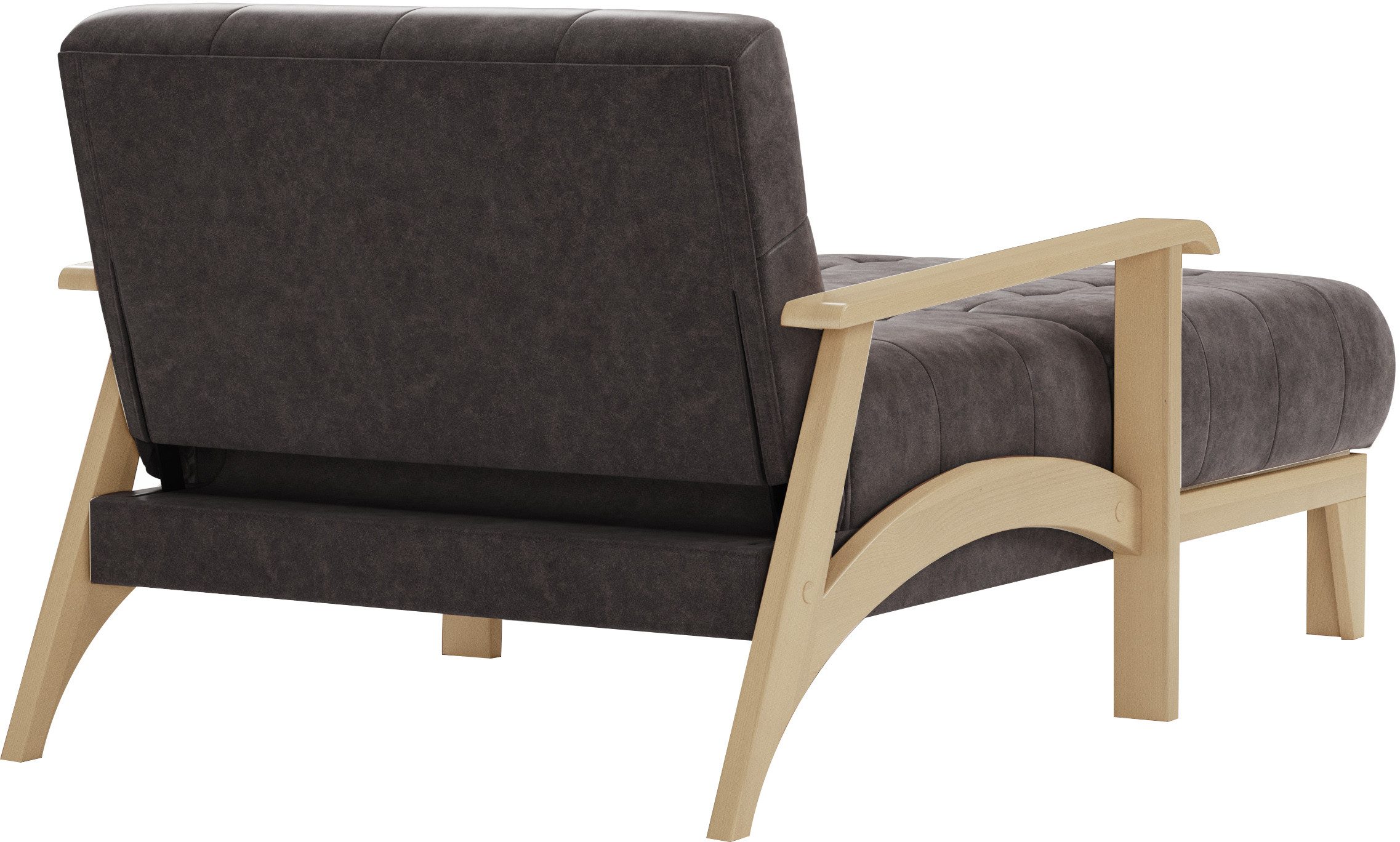 sit&more Récamier Billund Armleuningen van natuurlijk beukenhout, verschillende bekledingen en kleuren