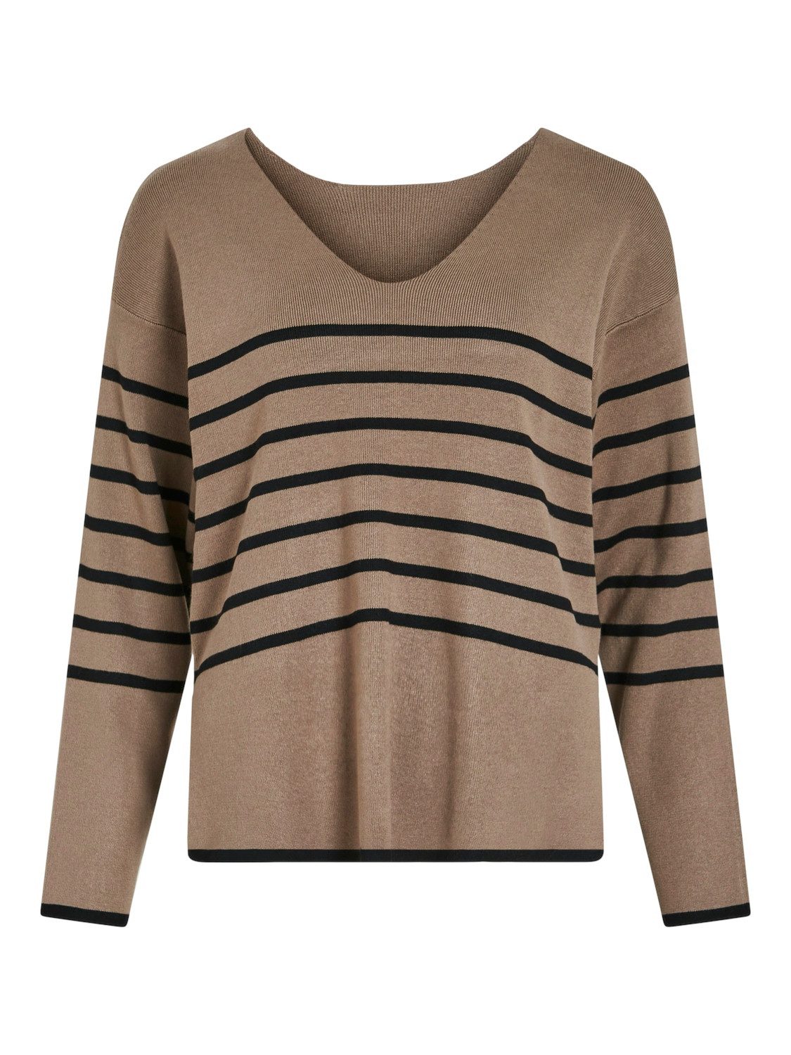 Vila Trui met V-hals VIOSTRIA V-NECK L/S REV TOP-NOOS