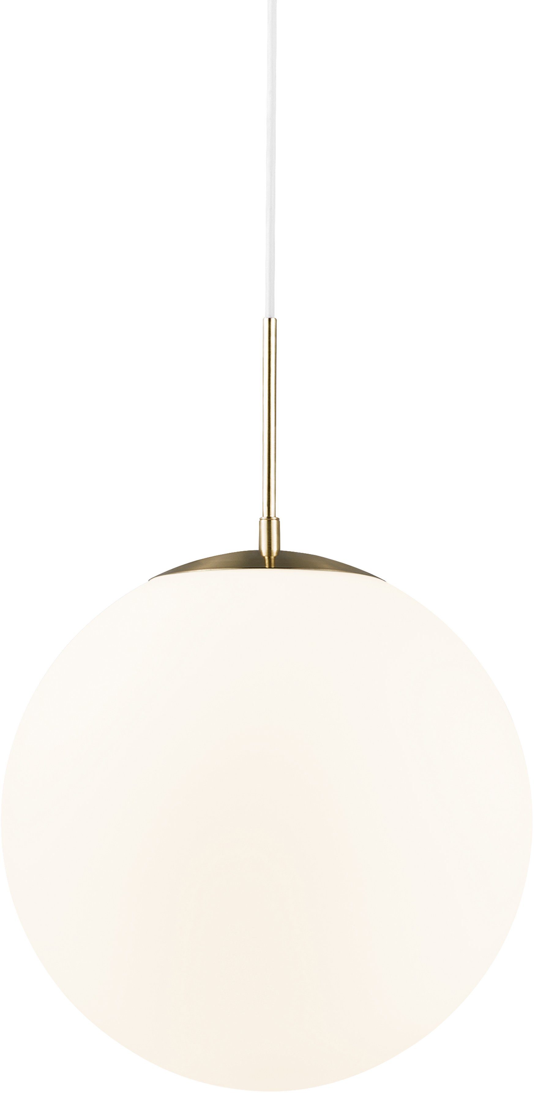 Nordlux Hanglamp Grant Hanglamp, met de mond geblazen glas, messing stijl