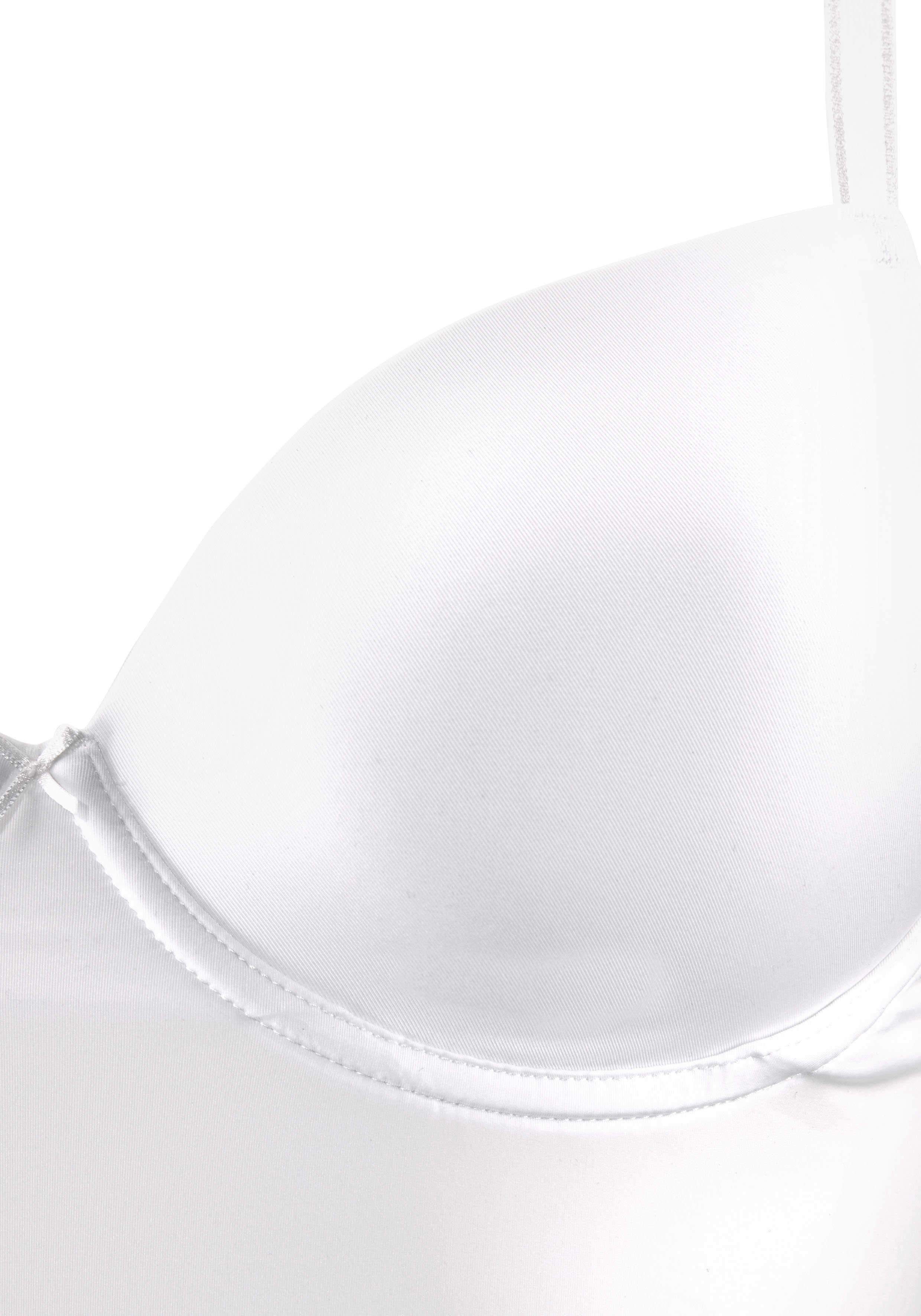 Lascana Bh-hemd met steuncups Invisible Pink met beugel en spacer cups