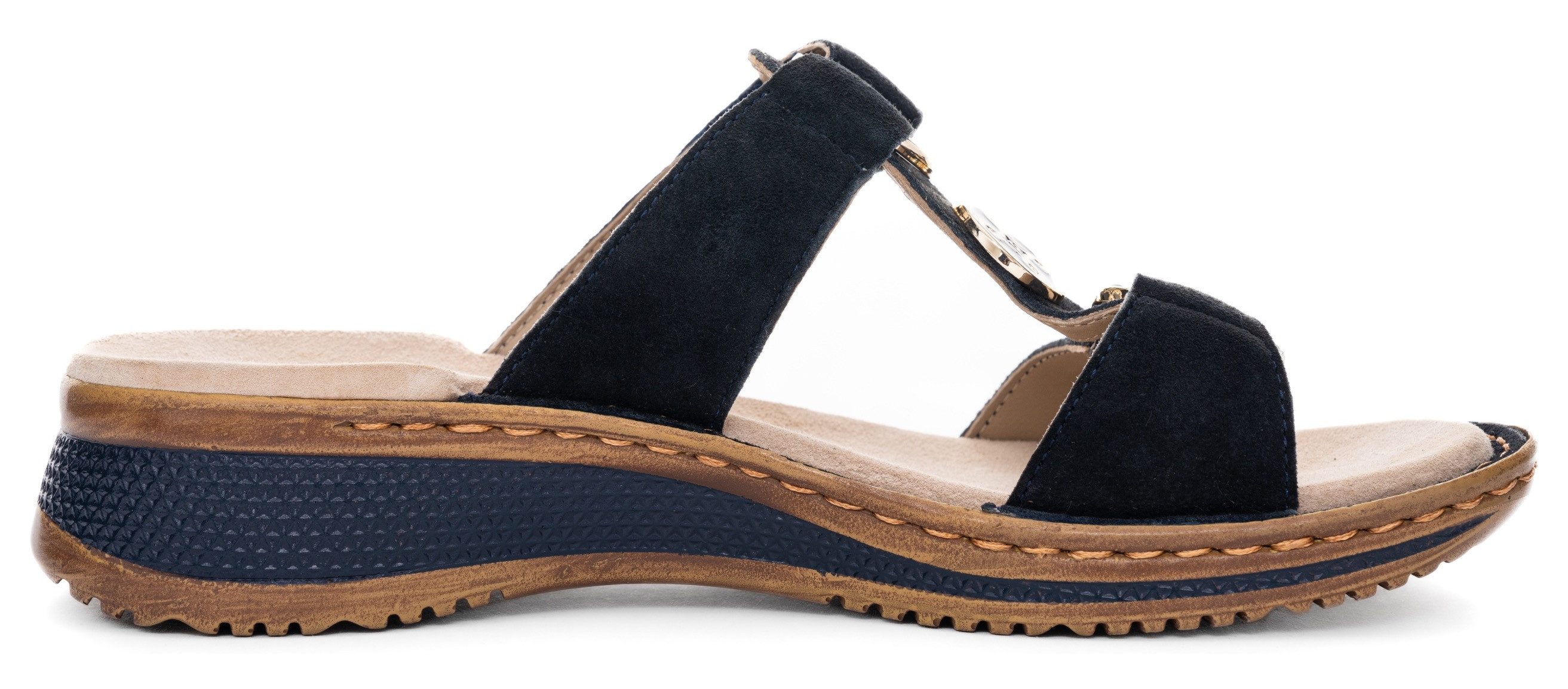 Ara Slippers Hawaï sleehak, zomerschoen, pantoffels met klittenband