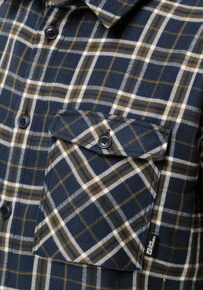 Jack Wolfskin Flanellen overhemd MORGENLUFT SHIRT M