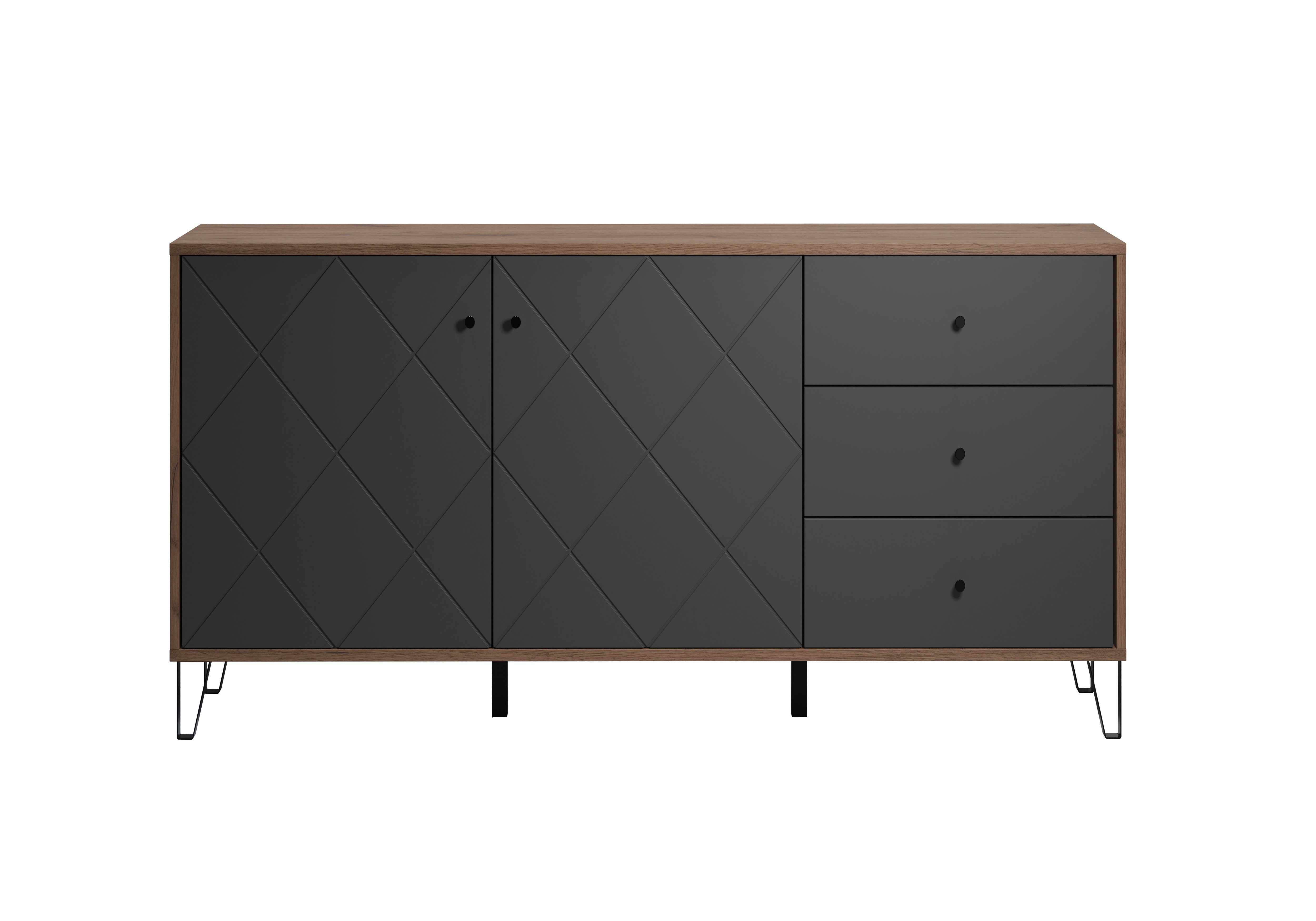 Places of Style Dressoir MOLVENO opvallend design met gestructureerde fronten, soft-closetechniek (1 stuk)