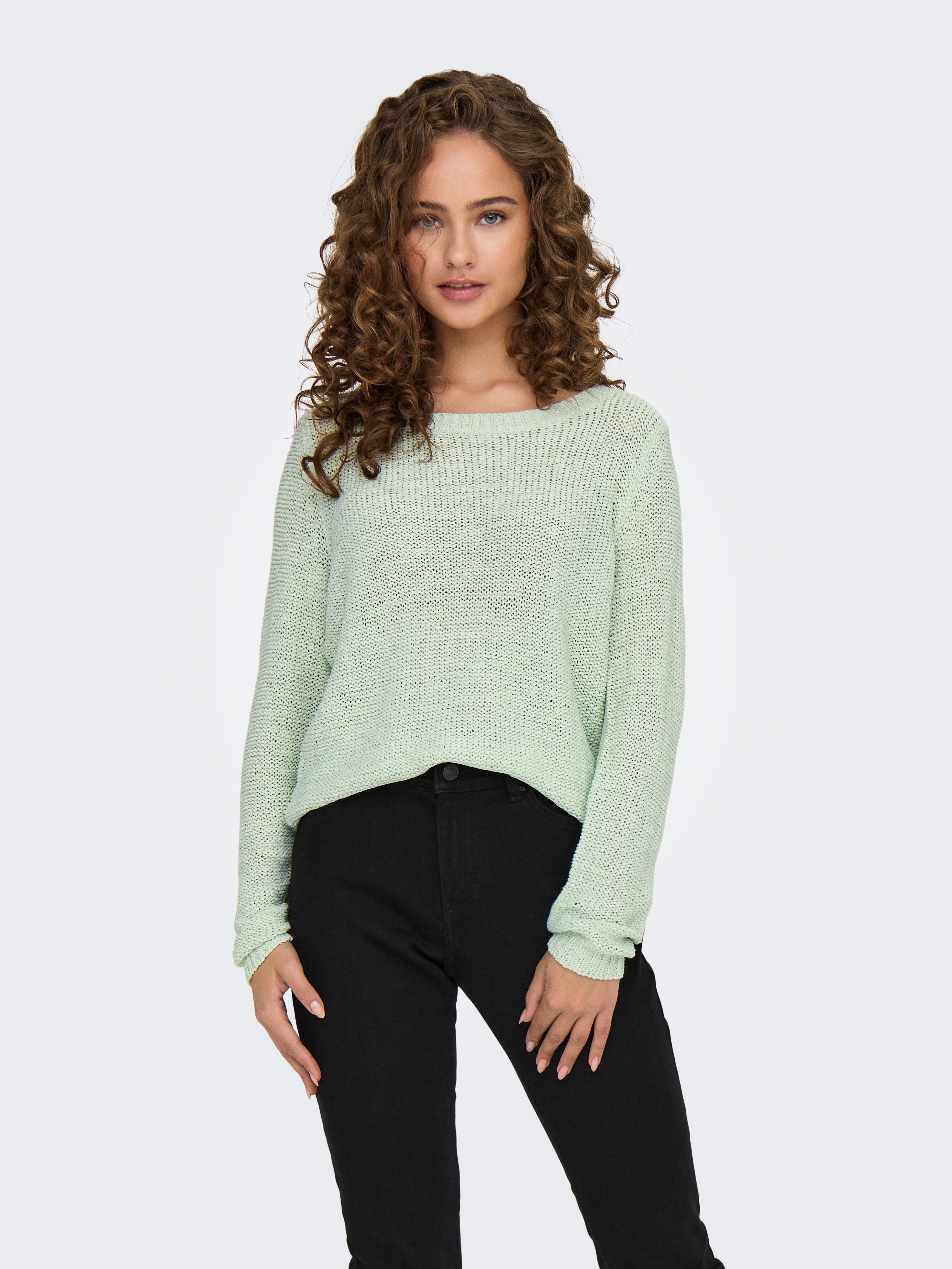 Only Gebreide trui ONLGEENA XO L S PULLOVER KNT NOOS