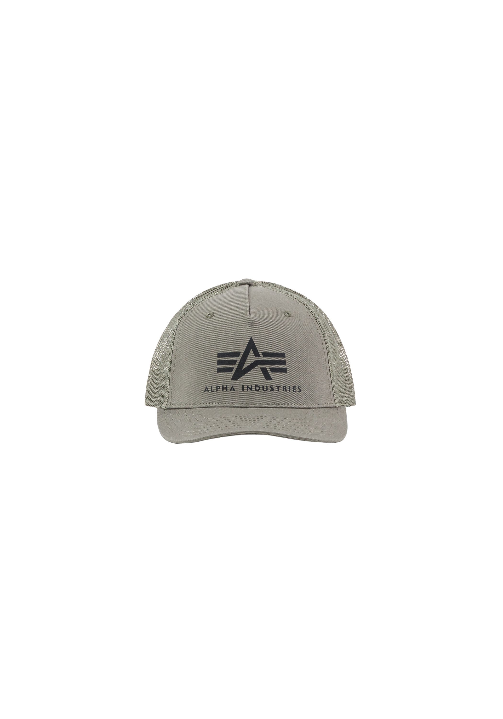 Alpha Industries Truckerpet ALPHA INDUSTRIES Accessoires - Headwear Basic Trucker Cap unisex caps maat Onesize groen