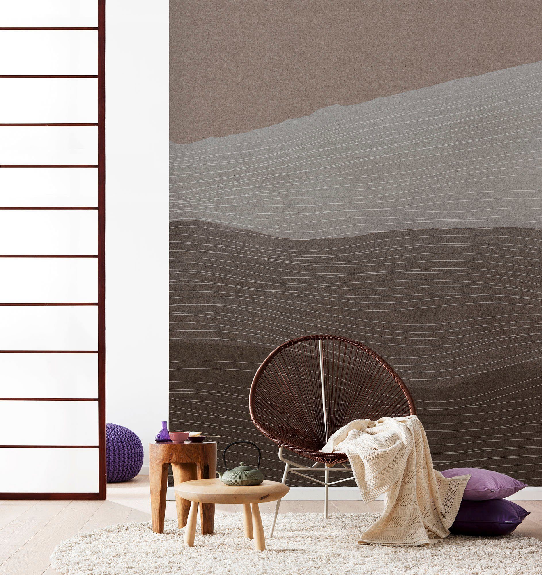 Komar Vliesbehang Digitale print vlies - Artful Arabica - Afmeting 200 x 250 cm (1 stuk)