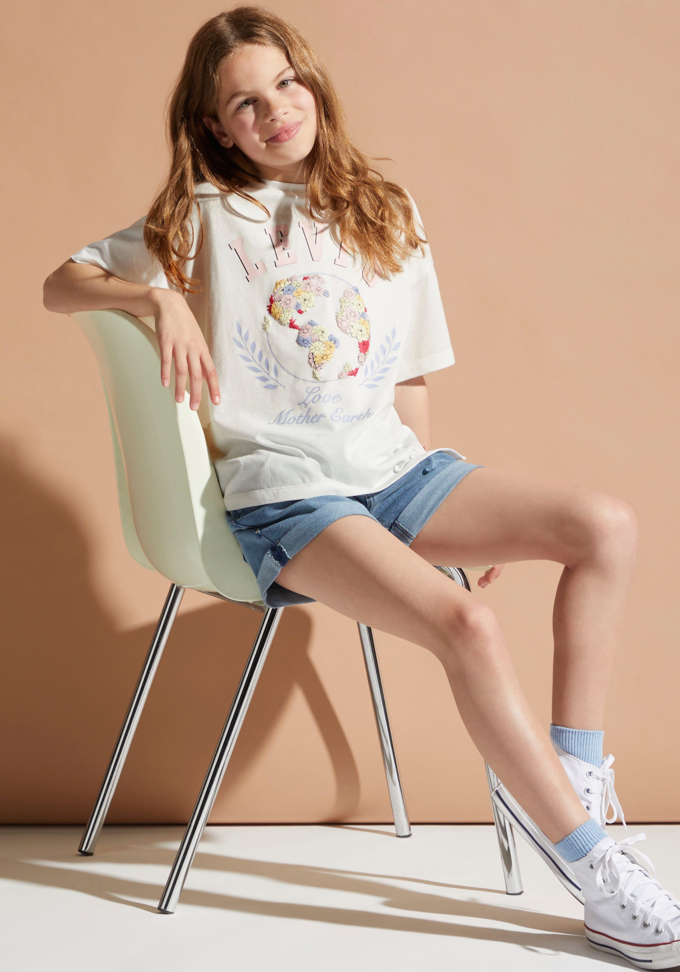 Levi's Kidswear T-shirt LVG EARTH OVERSIZED TEE
