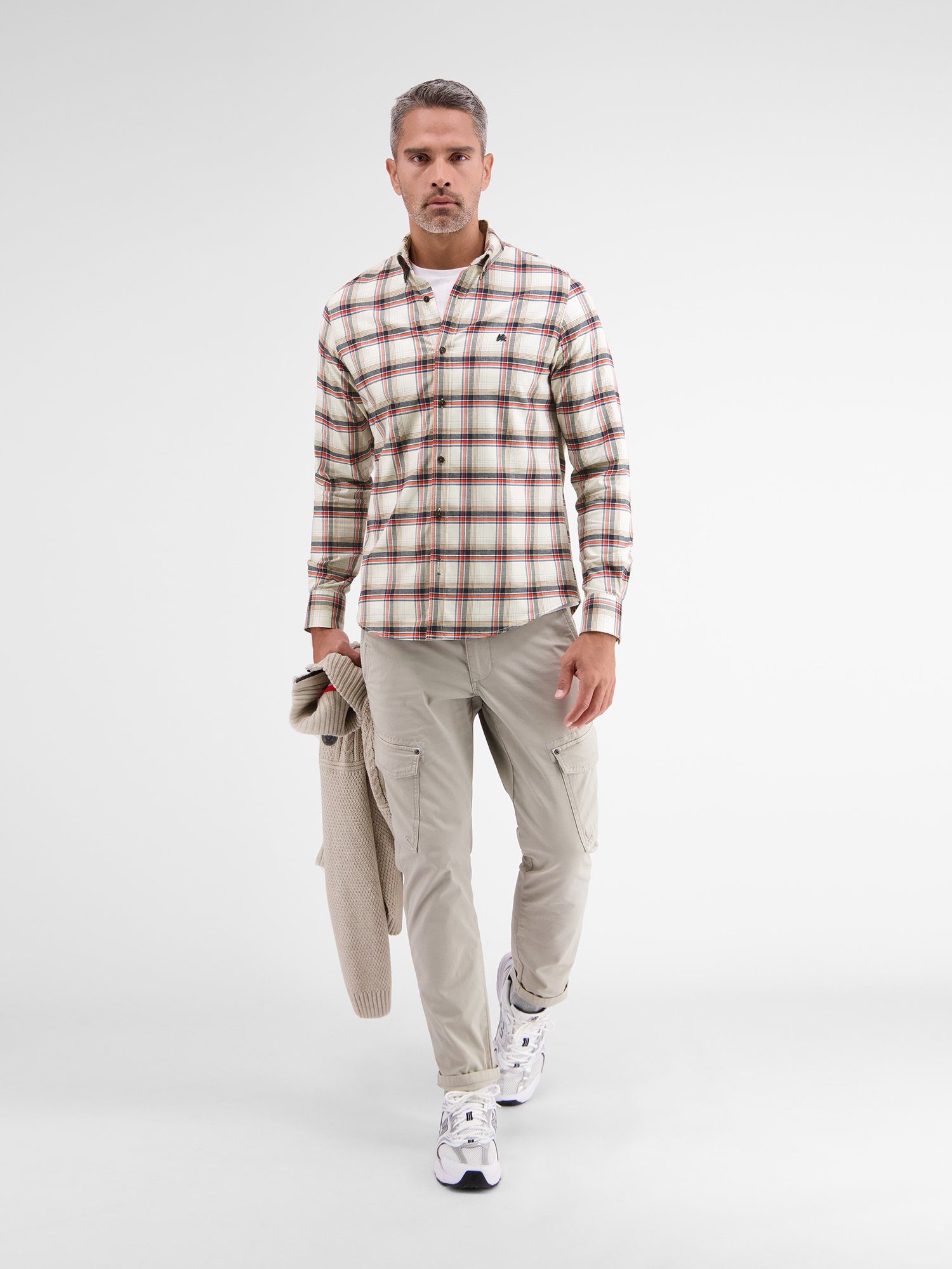 Lerros Overhemd met lange mouwen LERROS lange mouw overhemd, BIG FLANNELCHECK