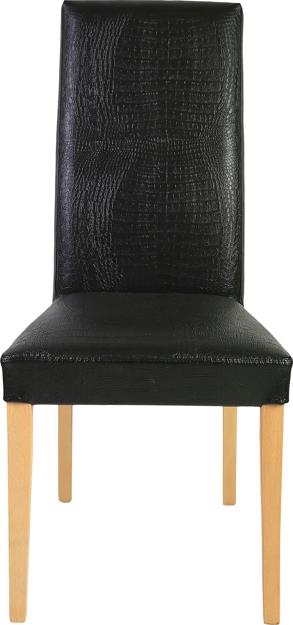 Home affaire Stoel Java Overtrokken met kunstleer met animal-stempeldruk (set, 2 stuks)